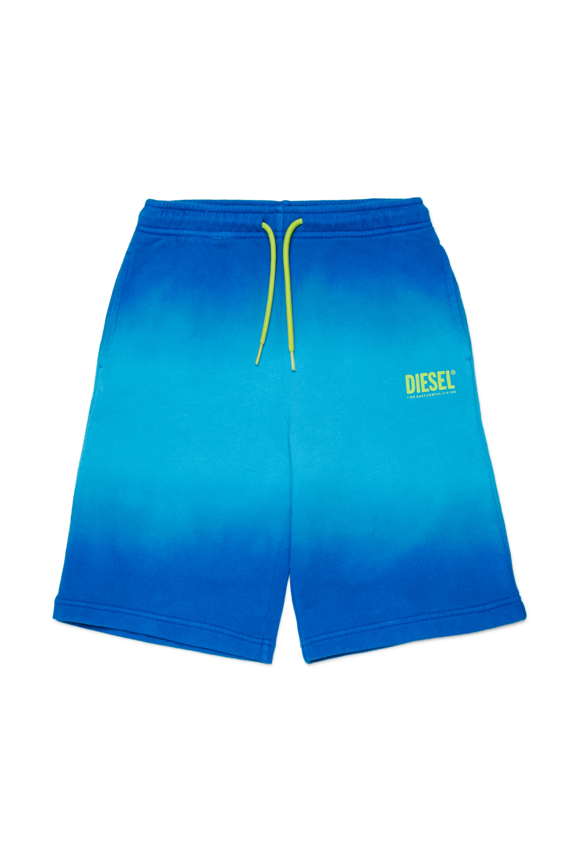 Diesel - PSHADE, Herren Baumwollshorts mit Farbverlauf-Waschung in Blau - 1
