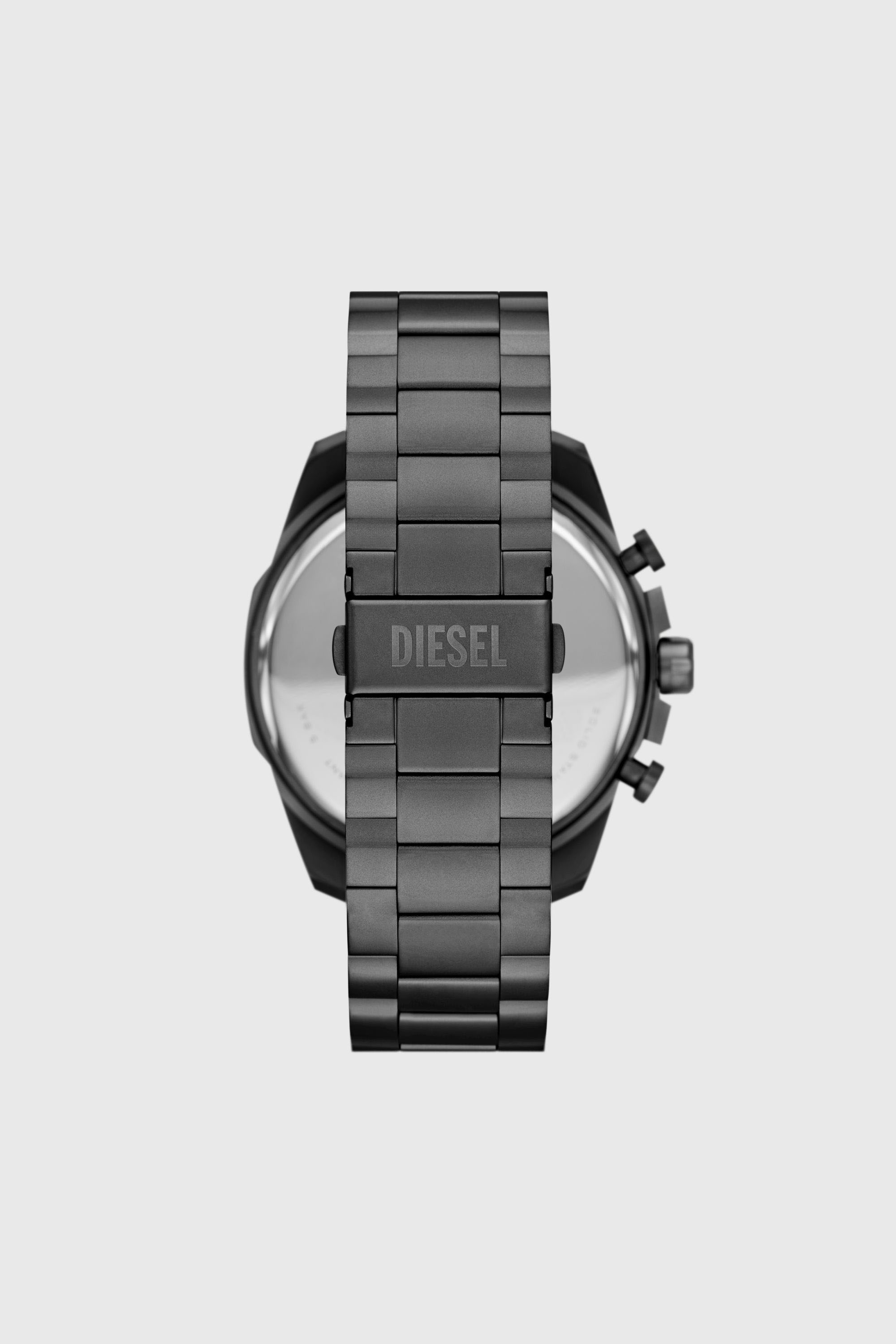 Diesel - DZ4676, Herren Mega Chief Slim Armbanduhr aus Edelstahl in Dunkelgrau - 2