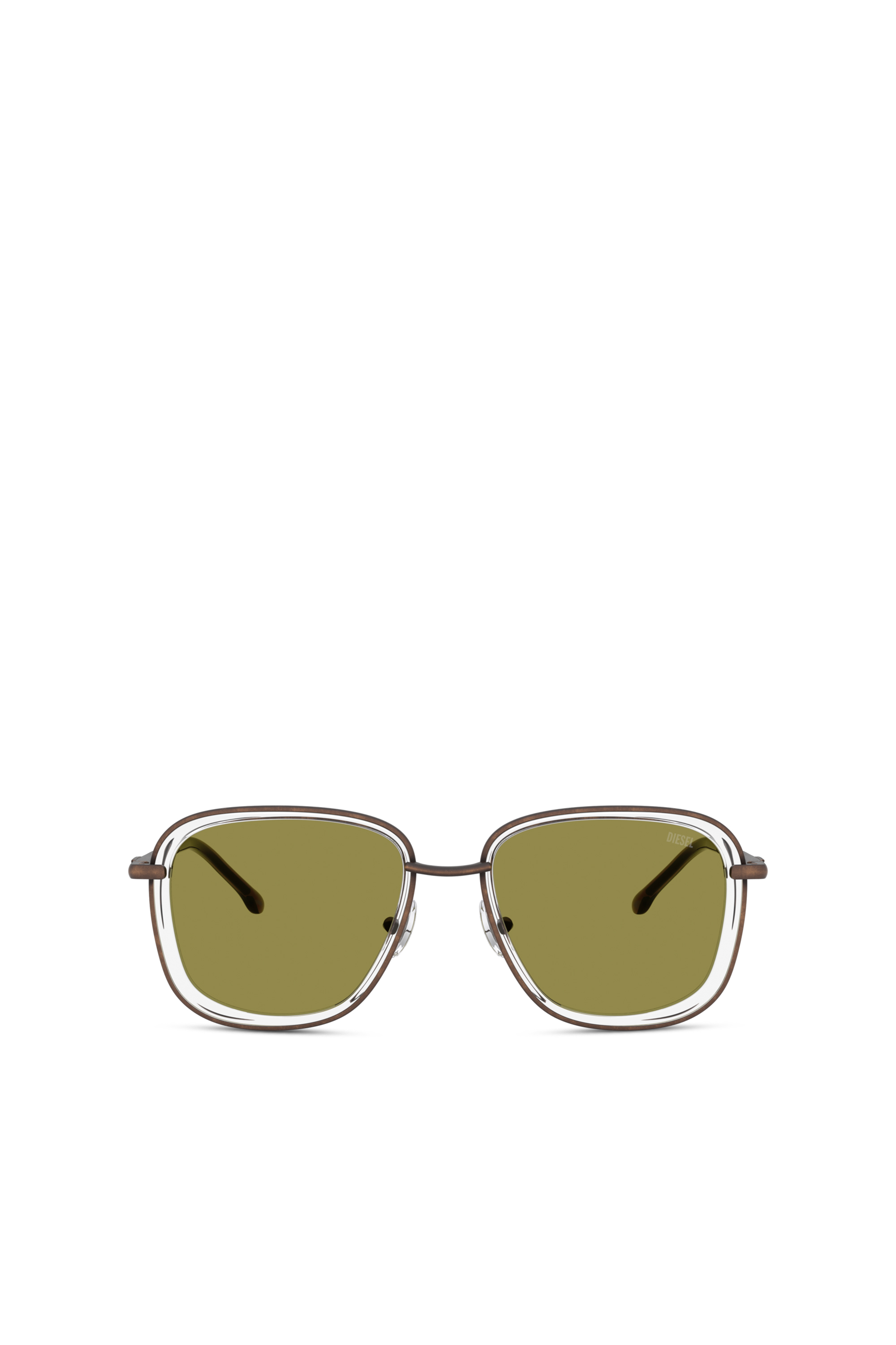 Diesel - 0DL1017, Unisex Quadratische Sonnenbrille in Grün - 1
