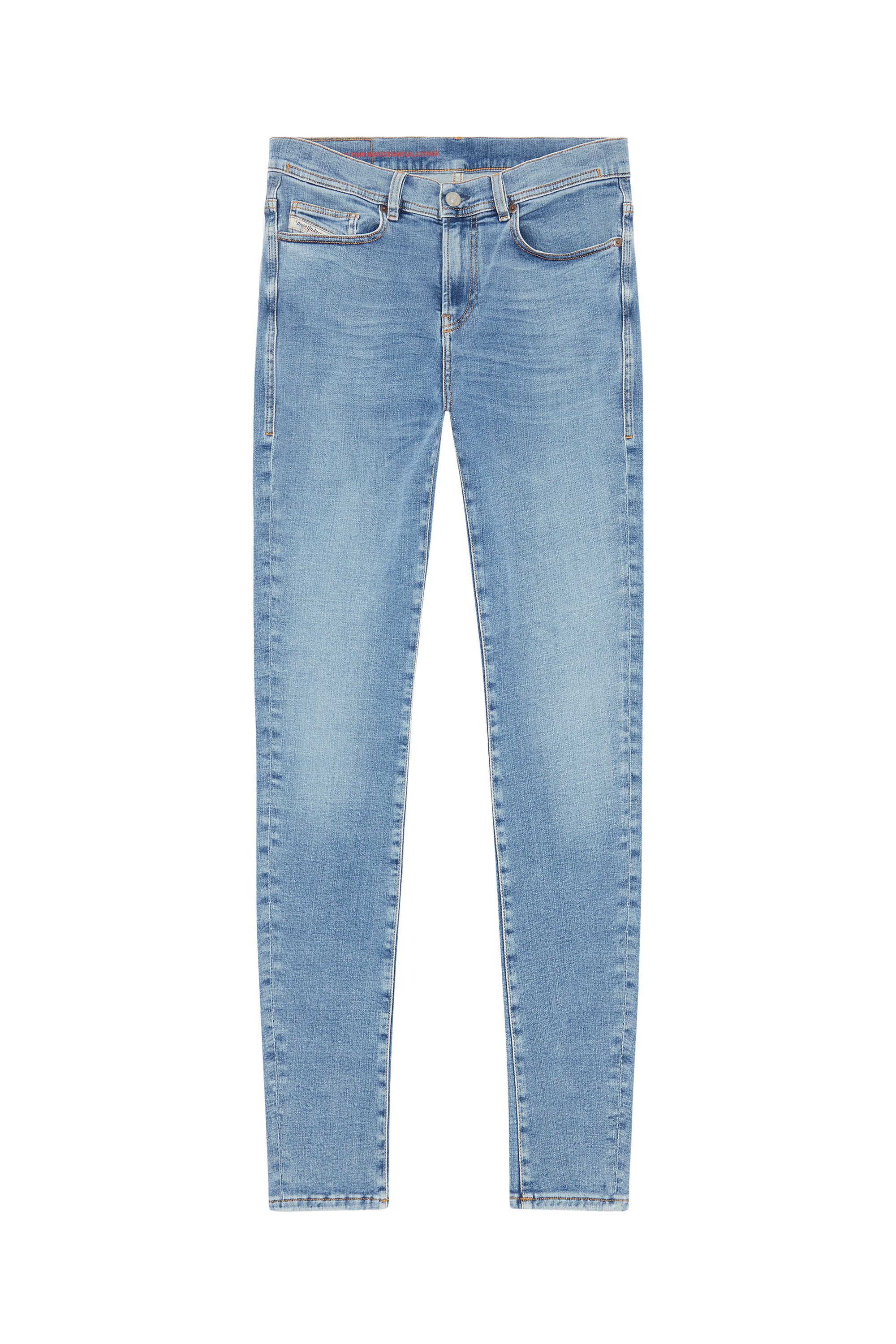 1983 09C01 Skinny Jeans, Mittelblau - Jeans