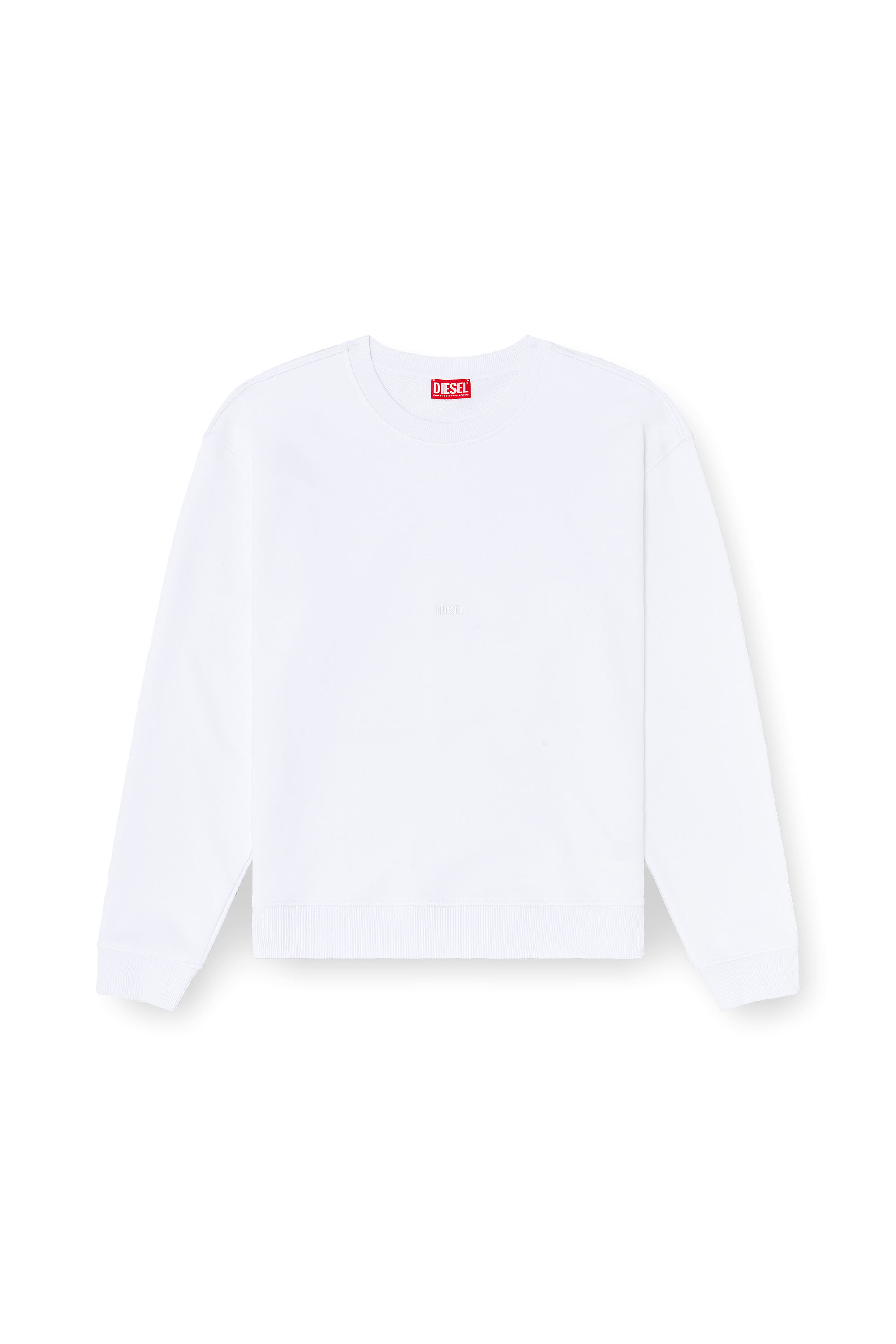 Diesel - S-NORM-AA5, Herren Baumwoll-Sweatshirt mit Mikro-Logo-Stickerei in null - 3