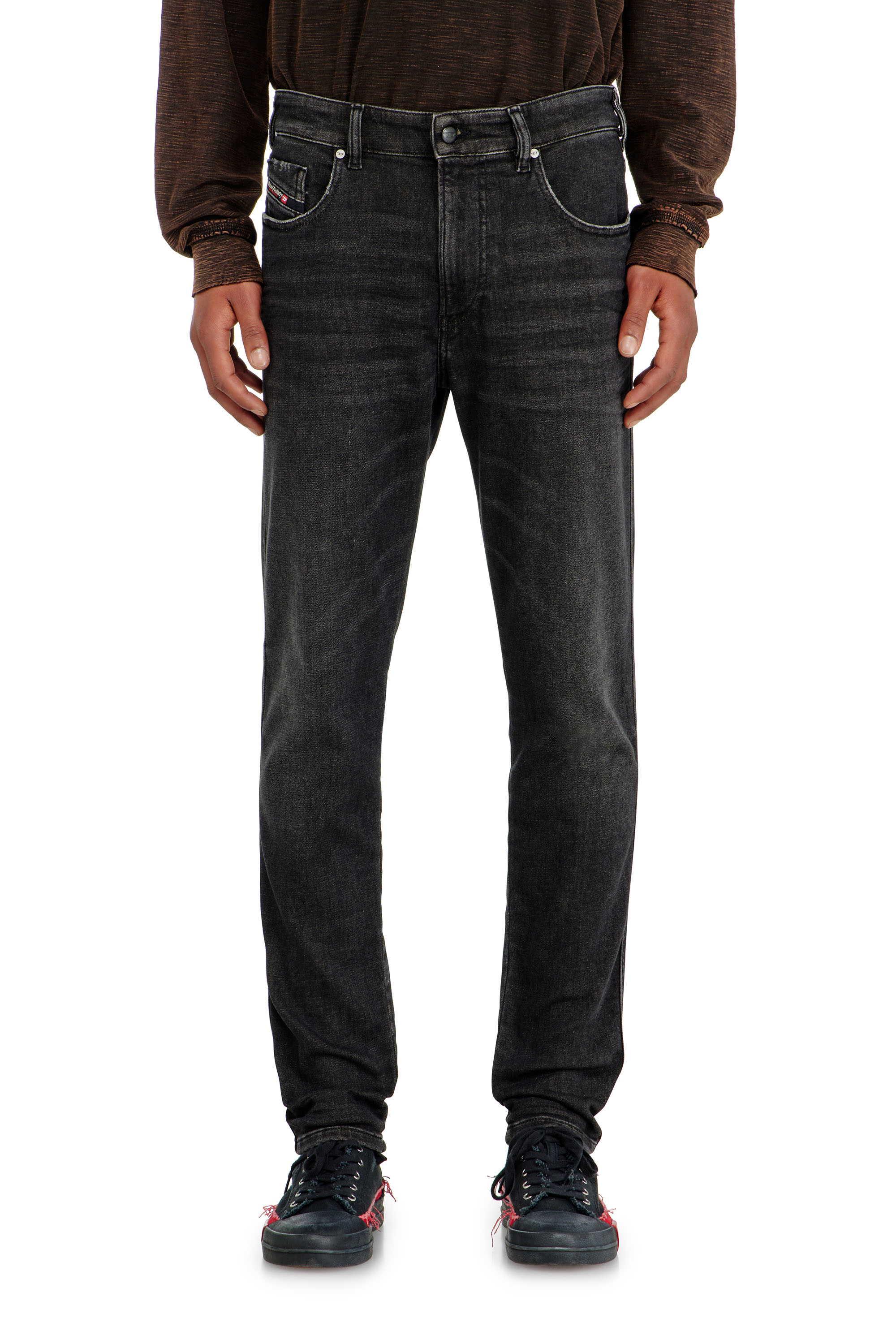 Diesel - Herren Slim 2062 D-Strukt Joggjeans&reg; 09P92, Schwarz/Dunkelgrau - 1