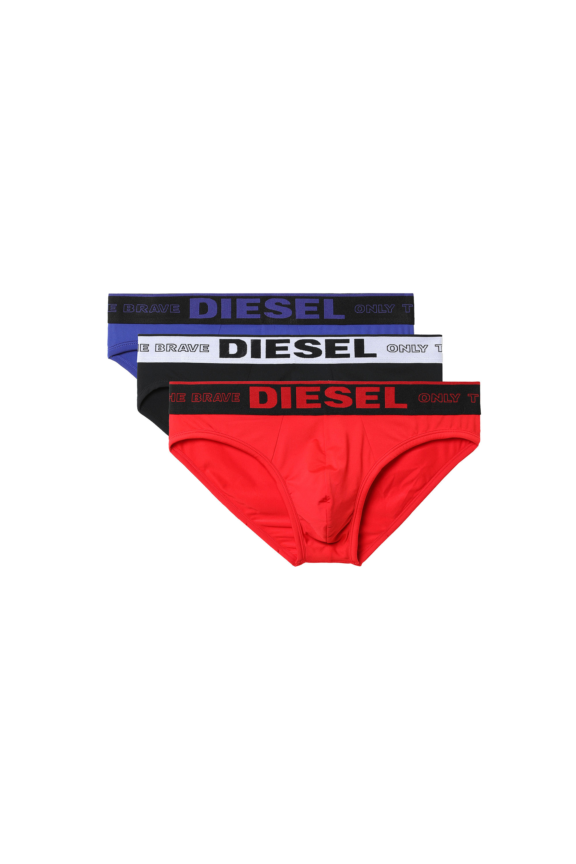 55-DBRIEF-THREEPACK, Schwarz/Rot - Slips