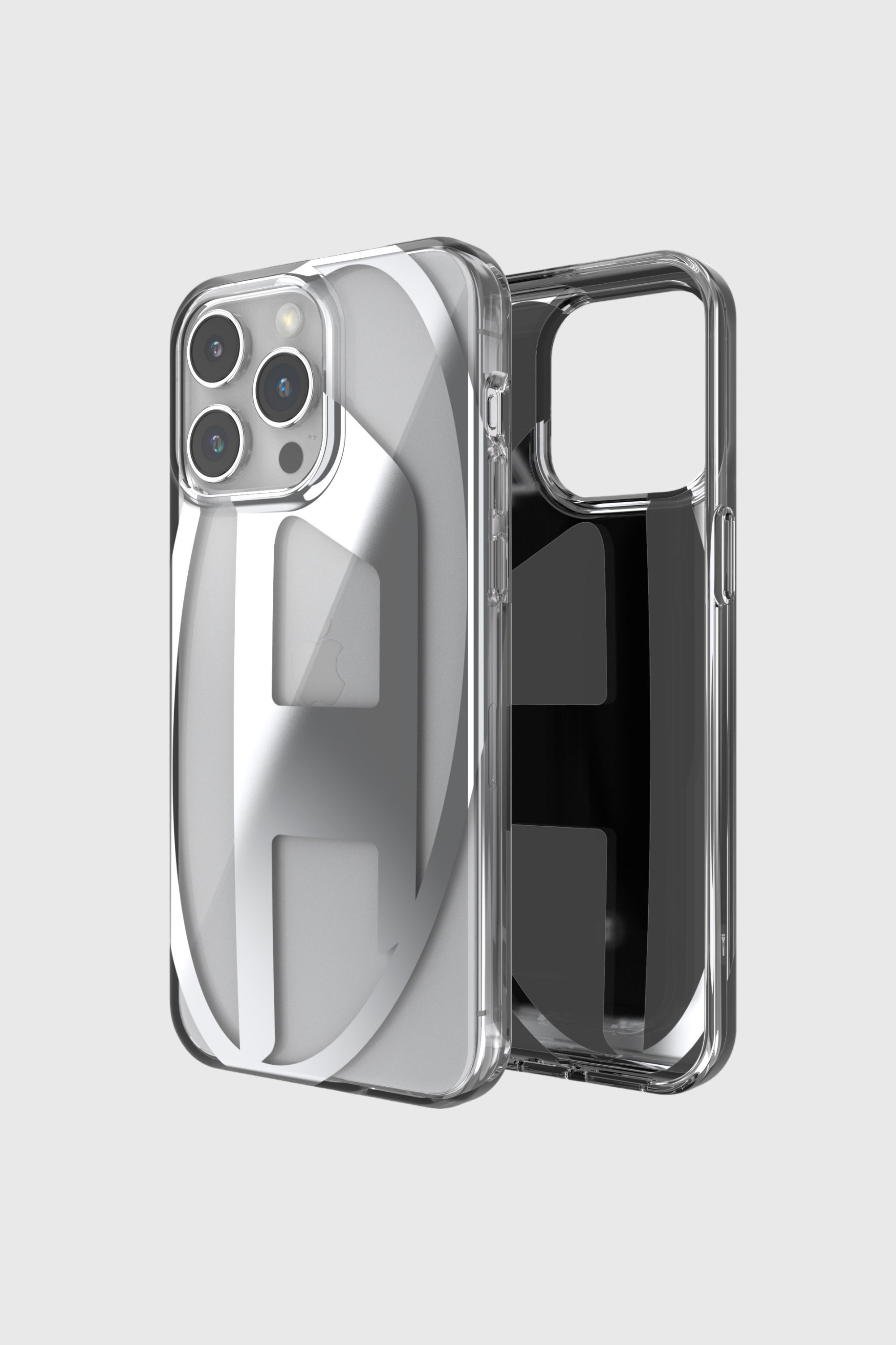 Diesel - 54204 MOULDED CASE, Unisex Handycase transparent D iP15 Pro Max in Silber - 1