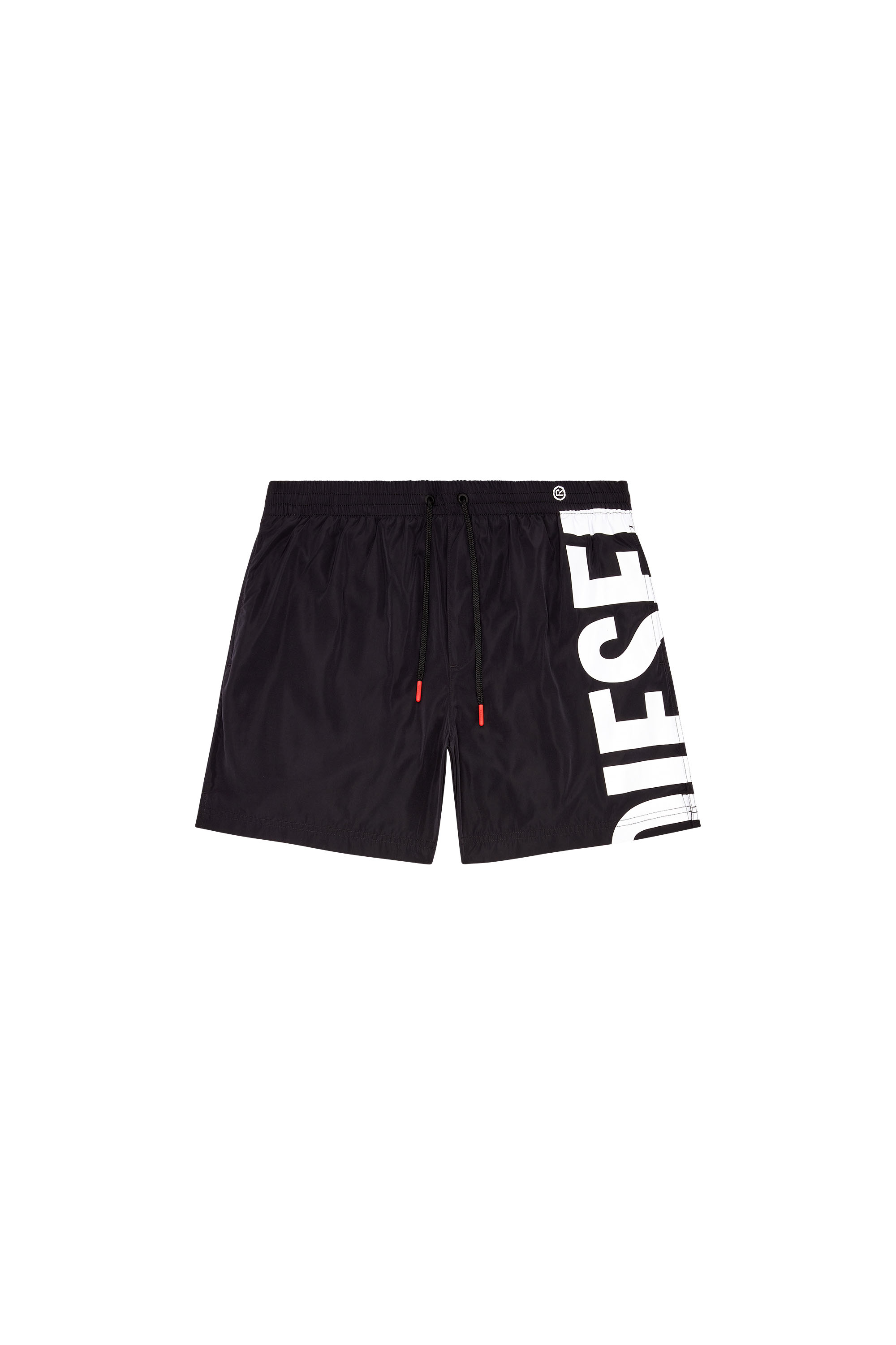 Diesel - BMBX-RIO-41, Herren Boardshorts mit seitlichem Logo-Print in Schwarz - 4