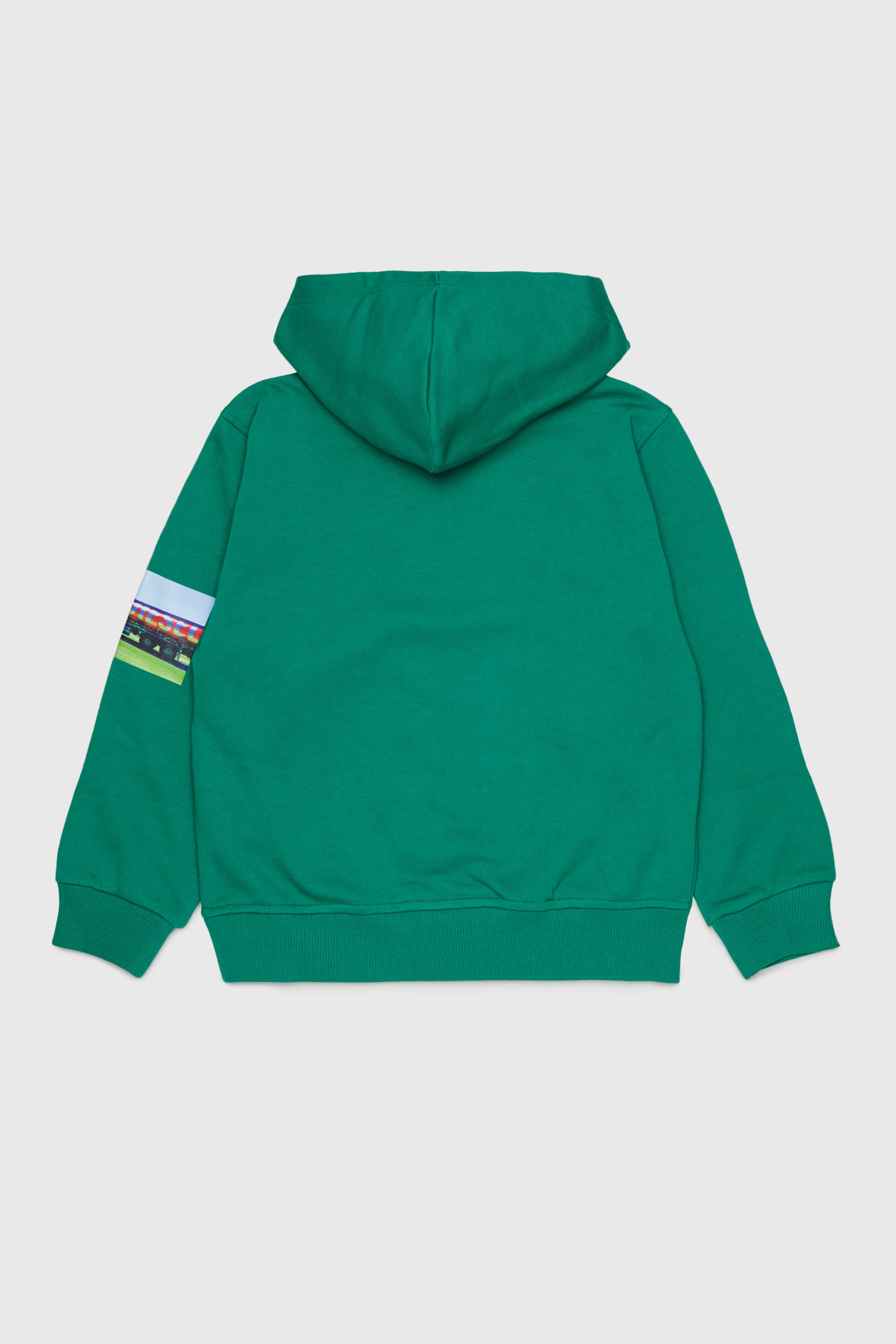 Diesel - SFORMY OVER, Herren Kapuzenpullover mit photo prints in Gr&uuml;n - 2