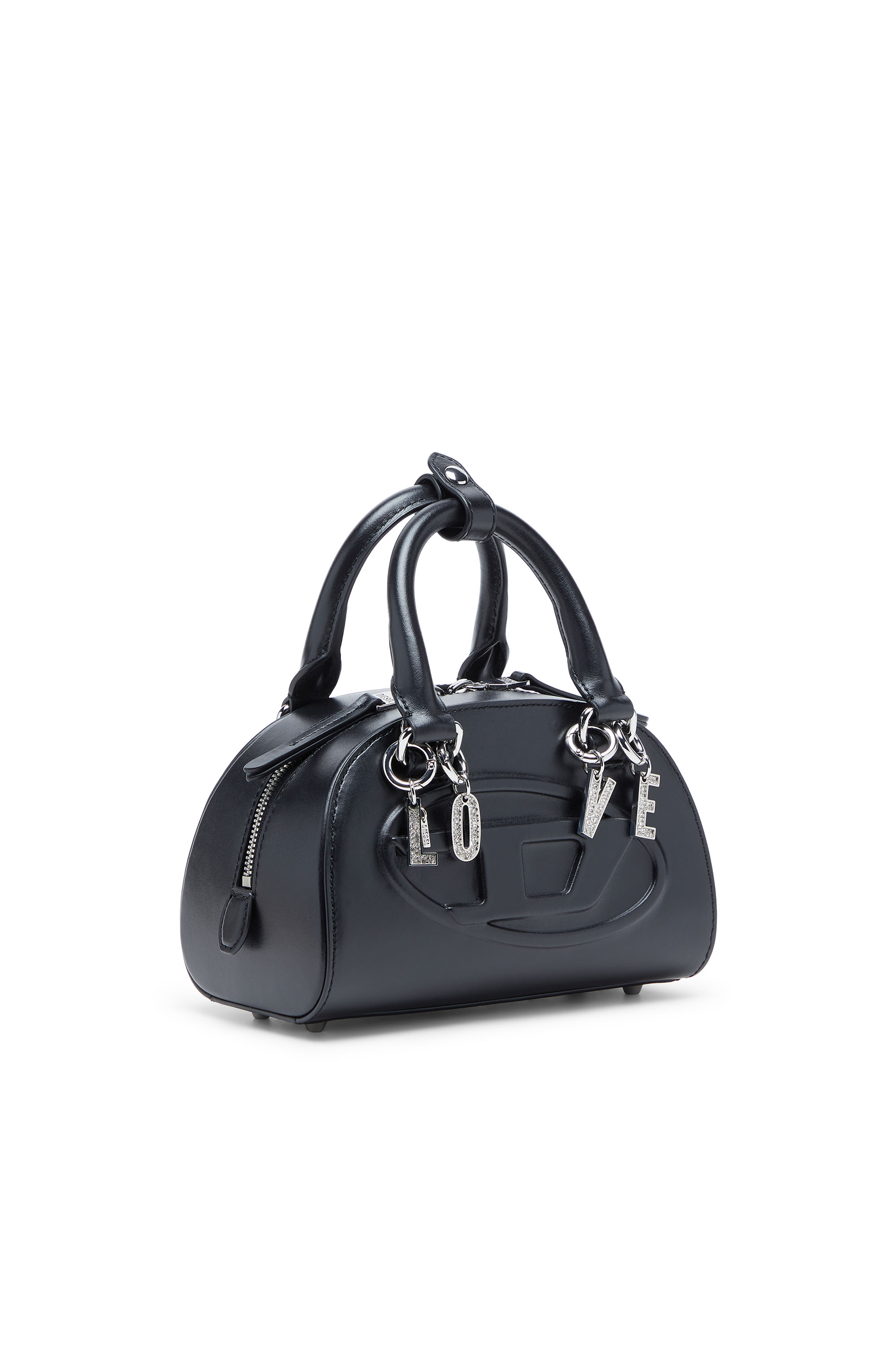 Diesel - CHARM-LOVE, Damen Metallschlüsselanhänger mit LOVE-Anhängern in Silber - 3