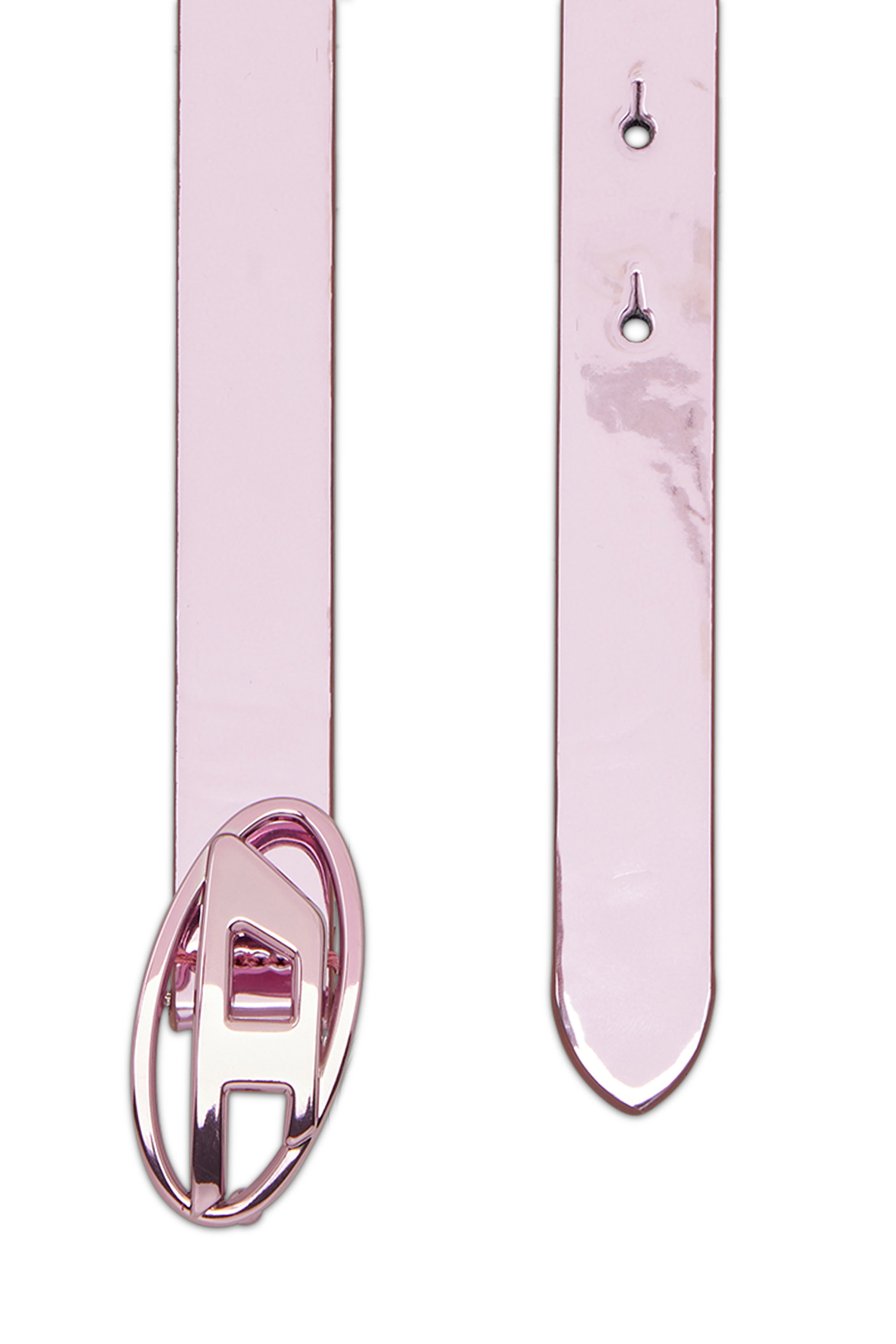 Diesel - B-1DR 20, Damen 2cm Schmaler Metallic-Gürtel in Rosa - 2