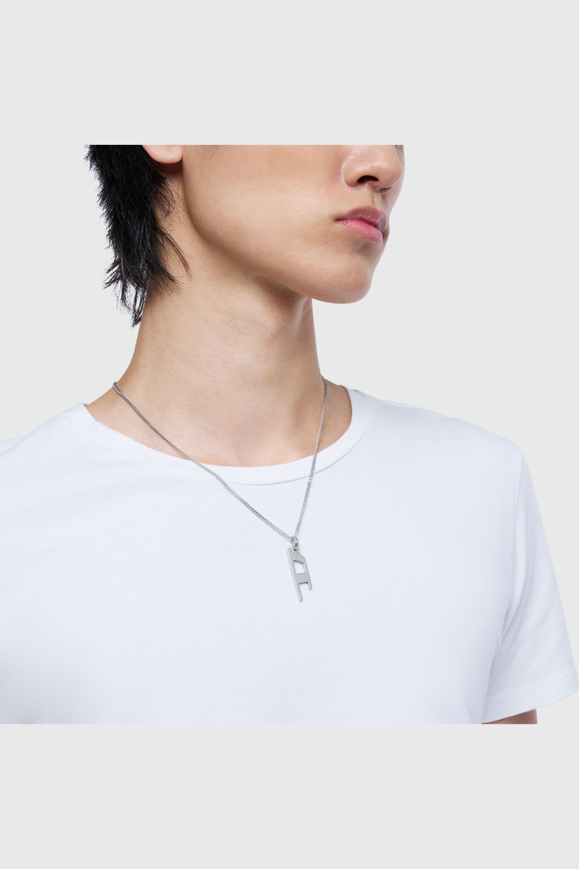 Diesel - DX1625040 JEWELLERY, Unisex Halskette mit D-Logo-Anh&auml;nger aus Edelstahl in Silber - 4