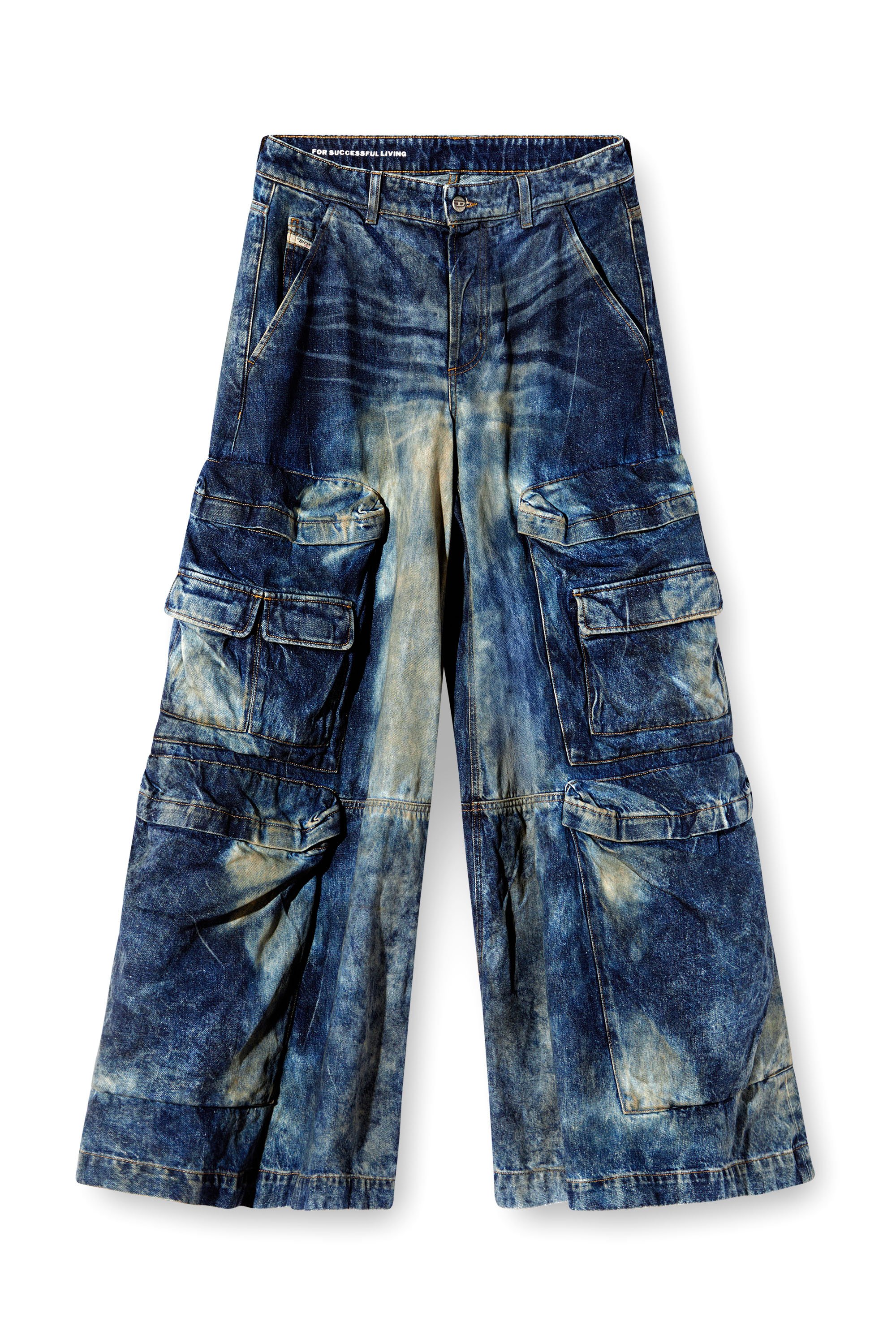 Diesel - Unisex Relaxed Jeans D-Giappo 0DBCW, Dunkelblau - 4