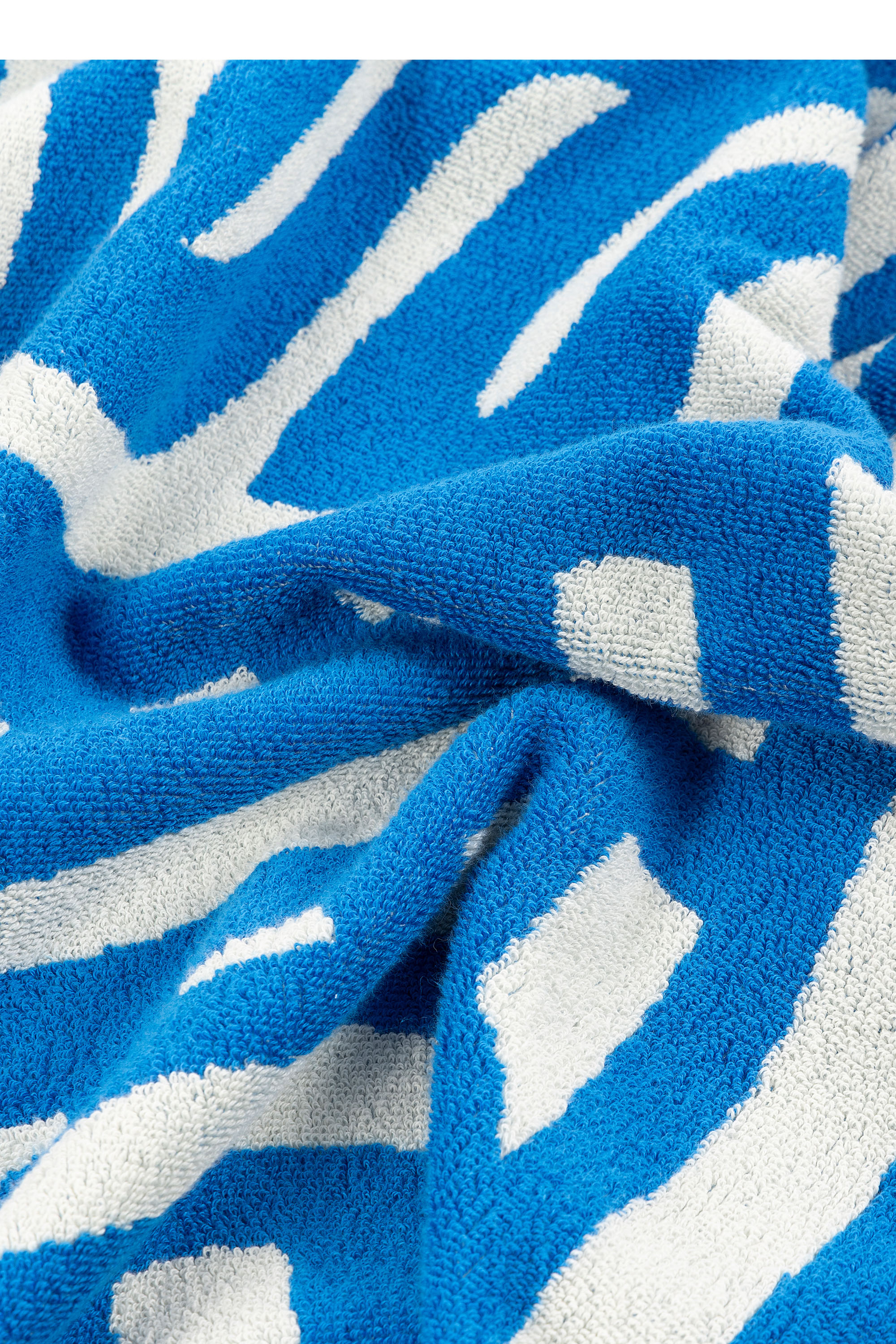Diesel - 1018164 STRIPES GREY/BLUE TOWEL, Unisex Frotteehandtuch 100x180 cm in Blau - 4