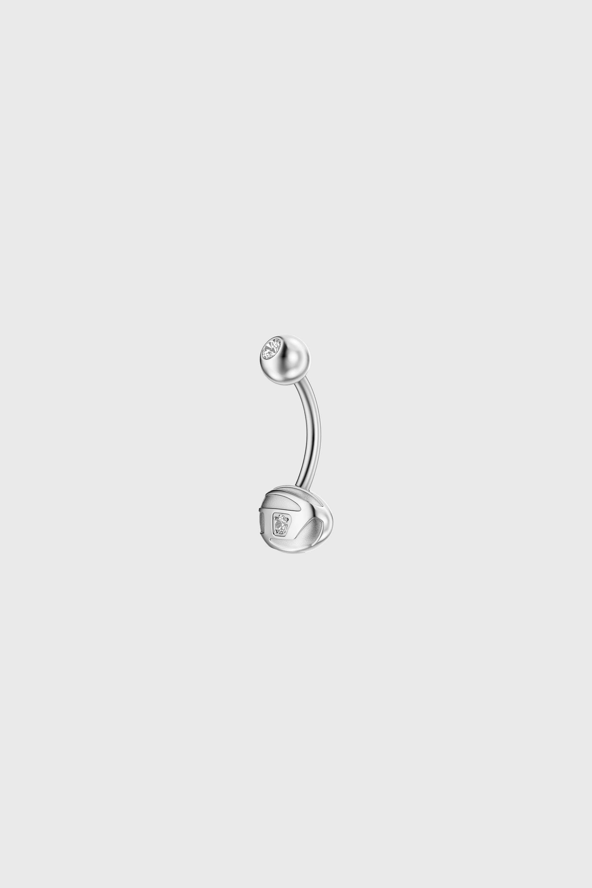Diesel - DX1698040 JEWELLERY, Unisex Bauchnabelschmuck aus Edelstahl in Silber - 1