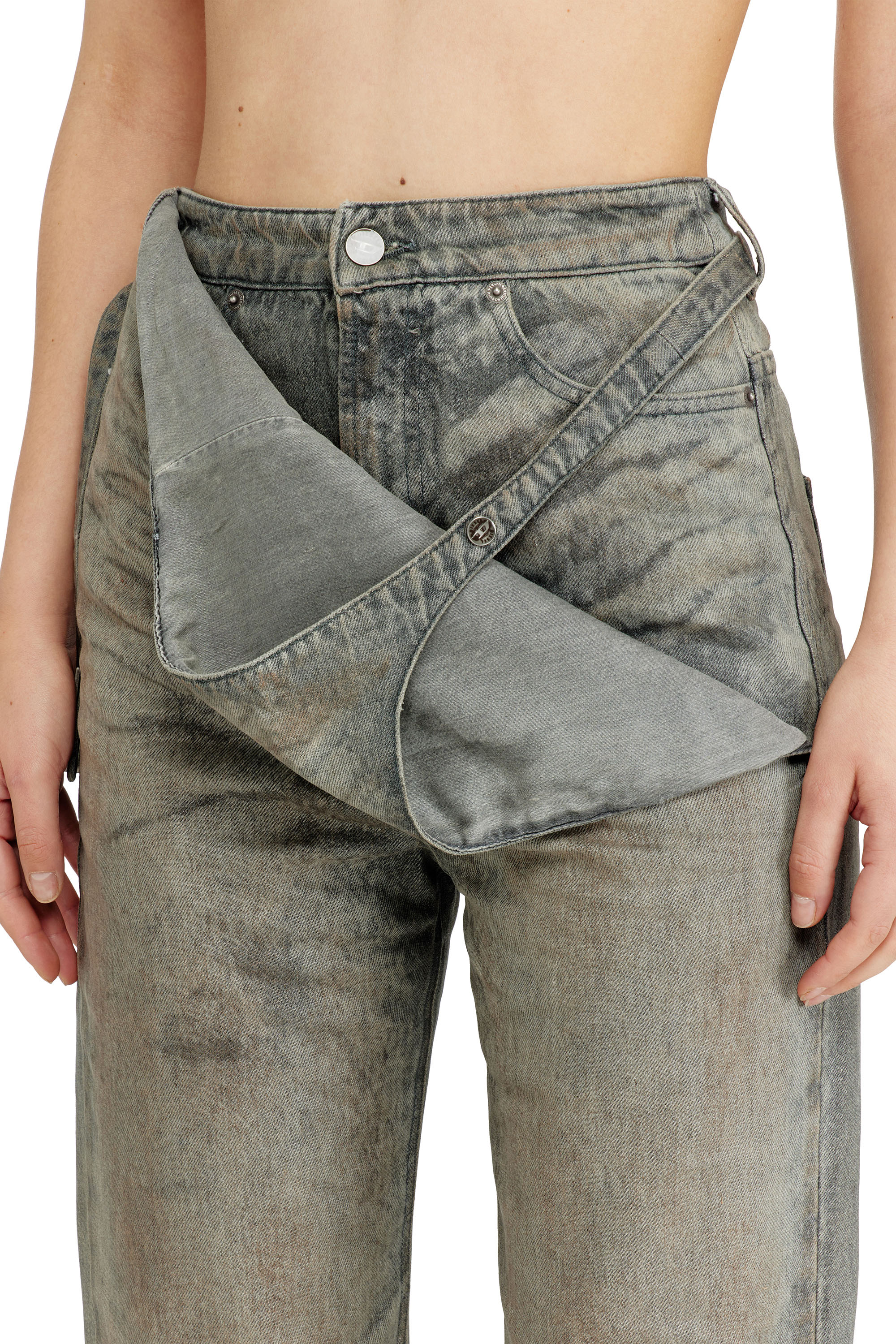 Diesel - Damen Slim Jeans D-THALIRA 09P24, Grau - 4