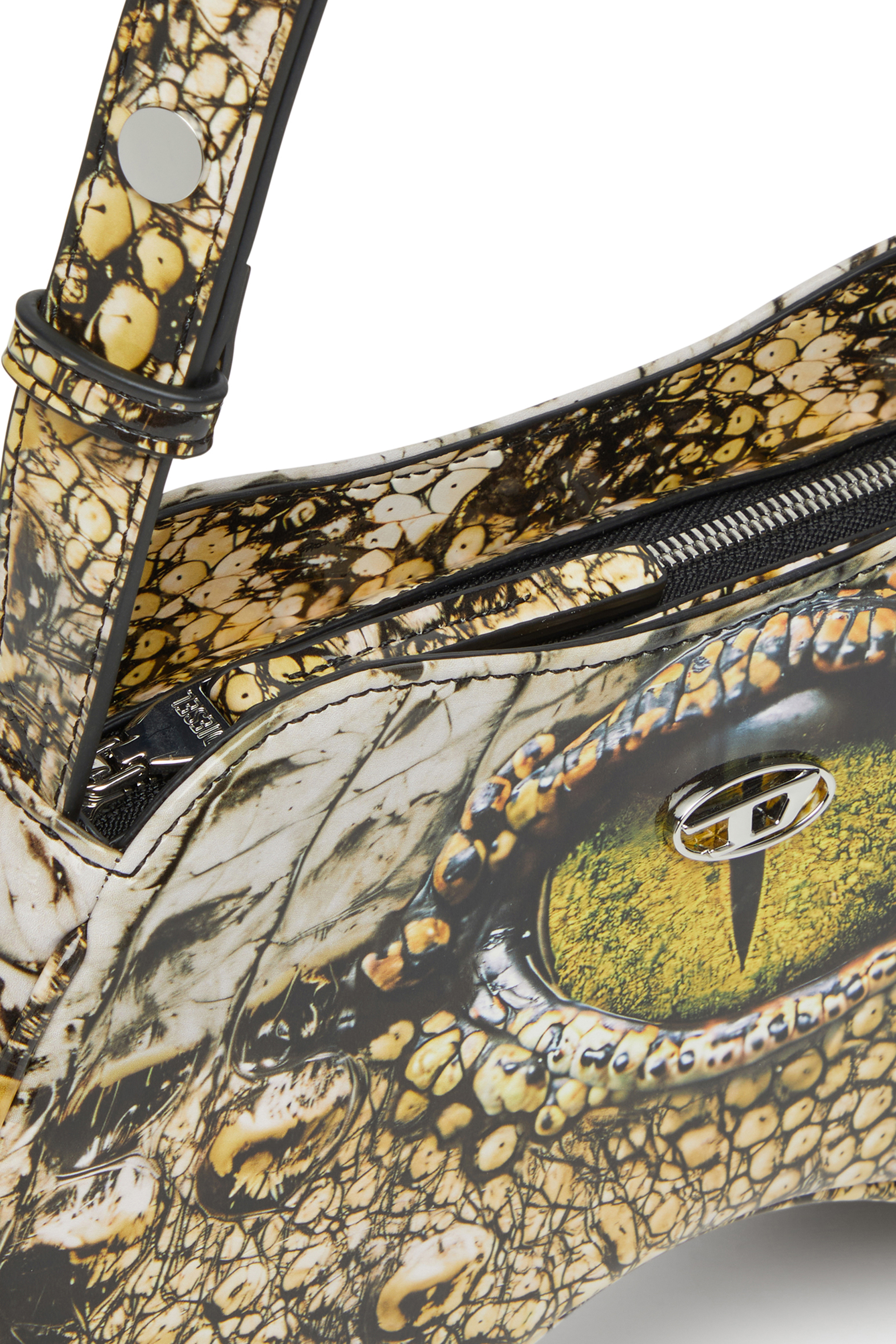 Diesel - PLAY SHOULDER, Damen Play-Glänzende Schultertasche in Gelb - 5