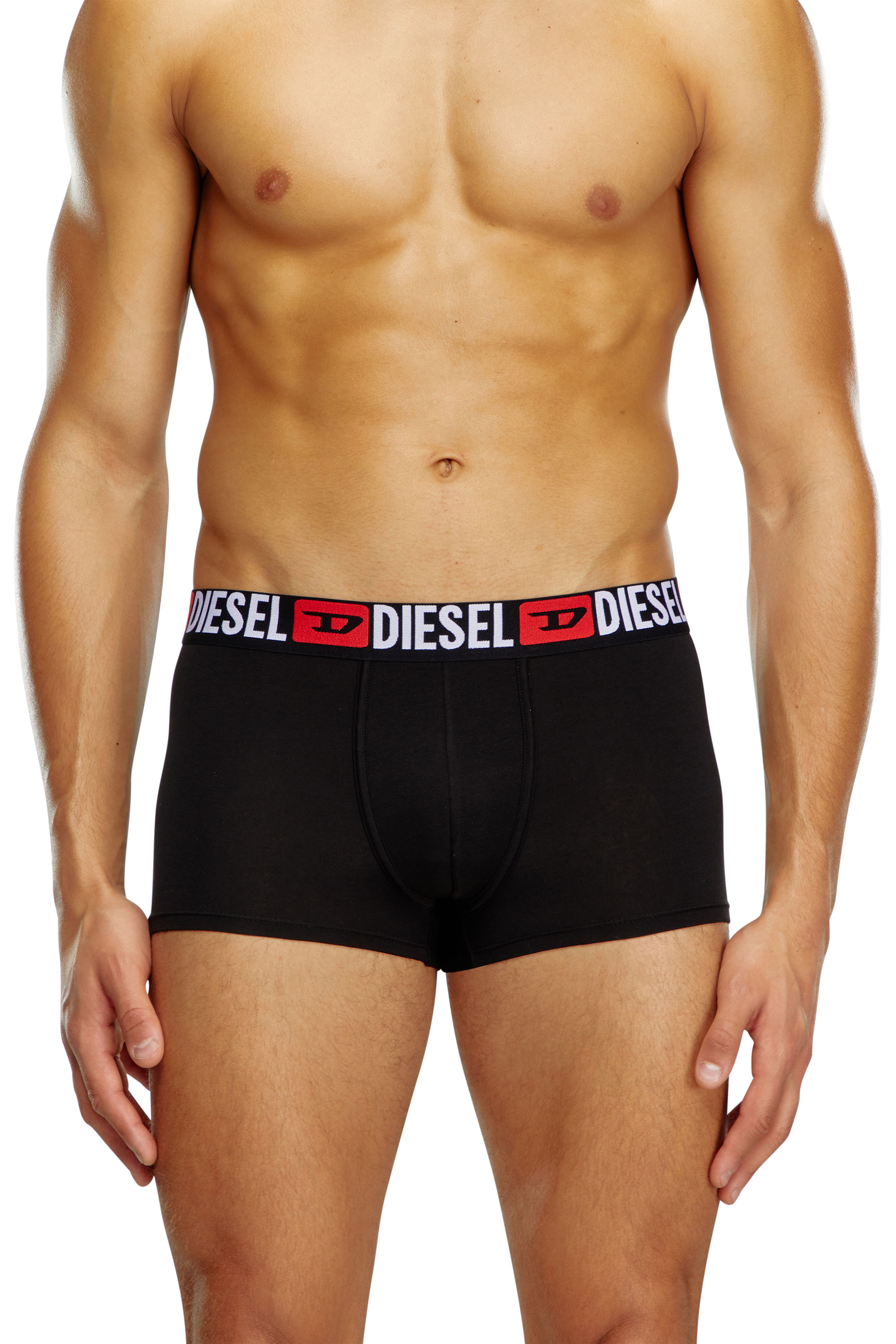 Diesel - UMBX-DAMIENTHREEPACK, Herren Retropants im Dreierpack mit umlaufendem Logo am Bund in Schwarz - 3