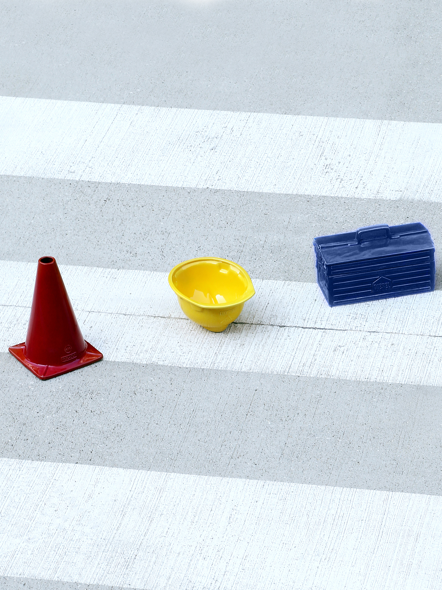 Diesel - 11056 WORK IS OVER, Unisex Werkzeugkoffer aus blauem Porzellan in Blau - 6