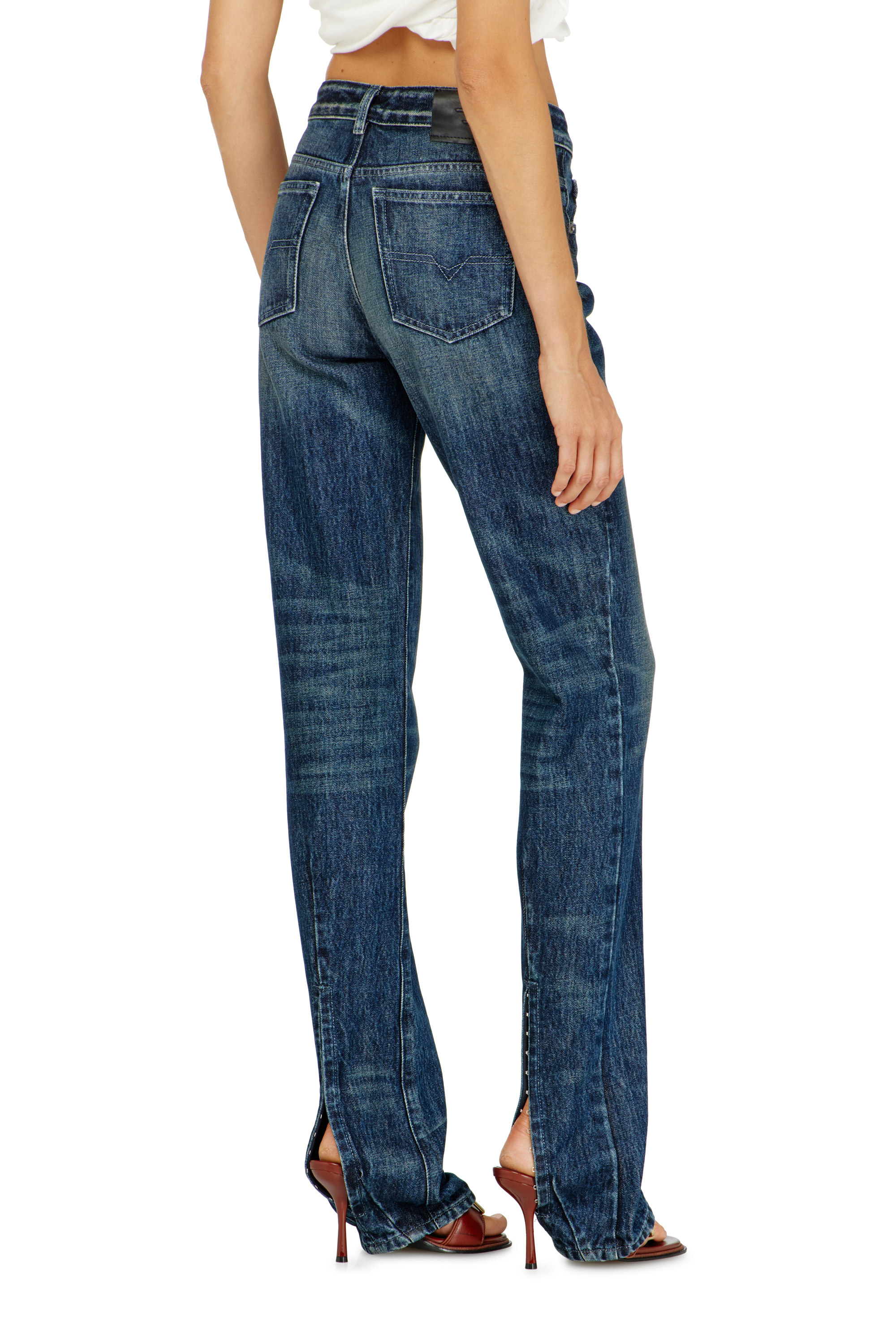 Diesel - Damen Regular Jeans D-Heel 007FZ, Dunkelblau - 4