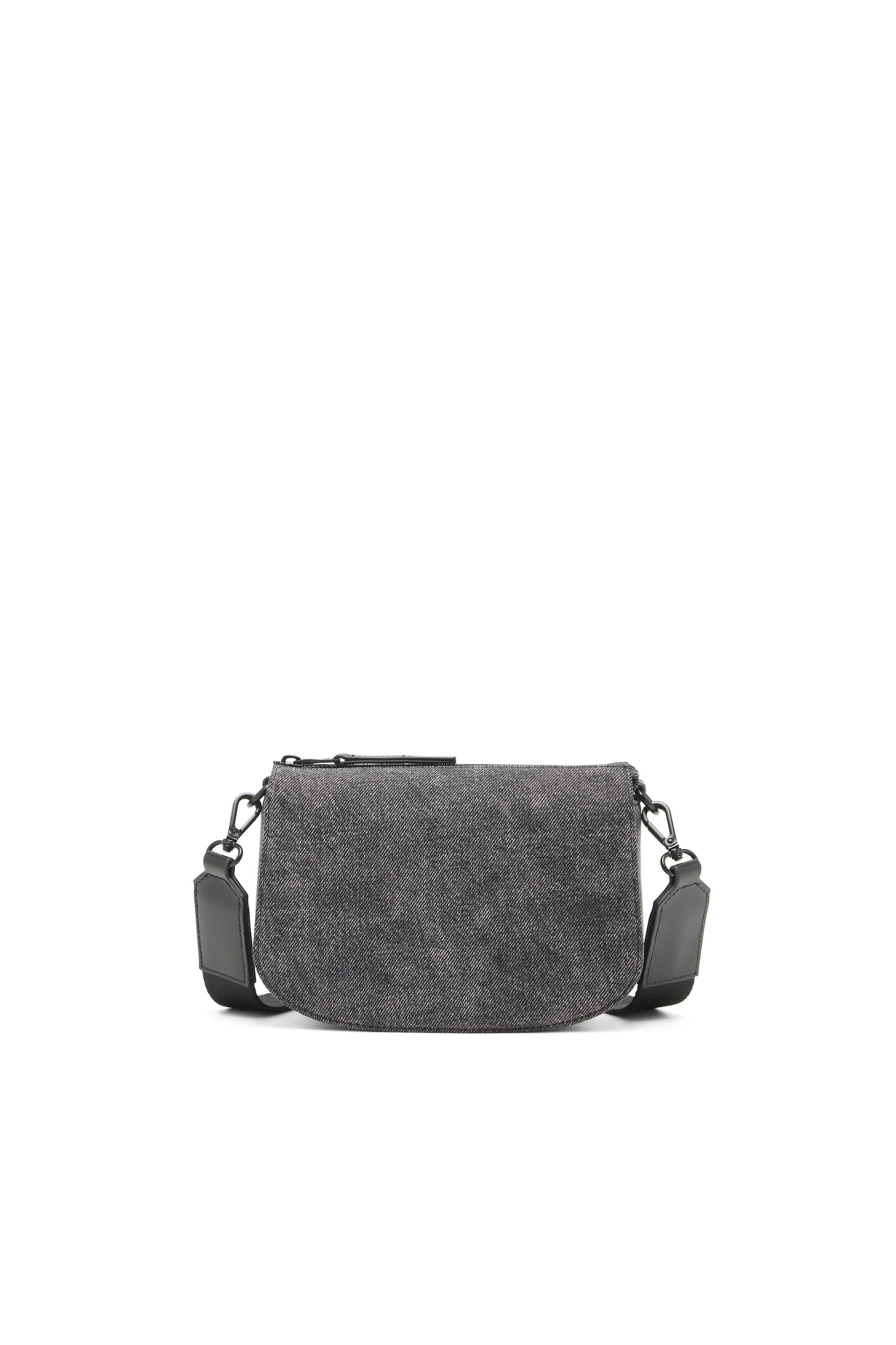 Diesel - 1DR CAMERA BAG, Unisex 1DR-Kameratasche aus gewaschenem Denim in Jeansgrau - 2
