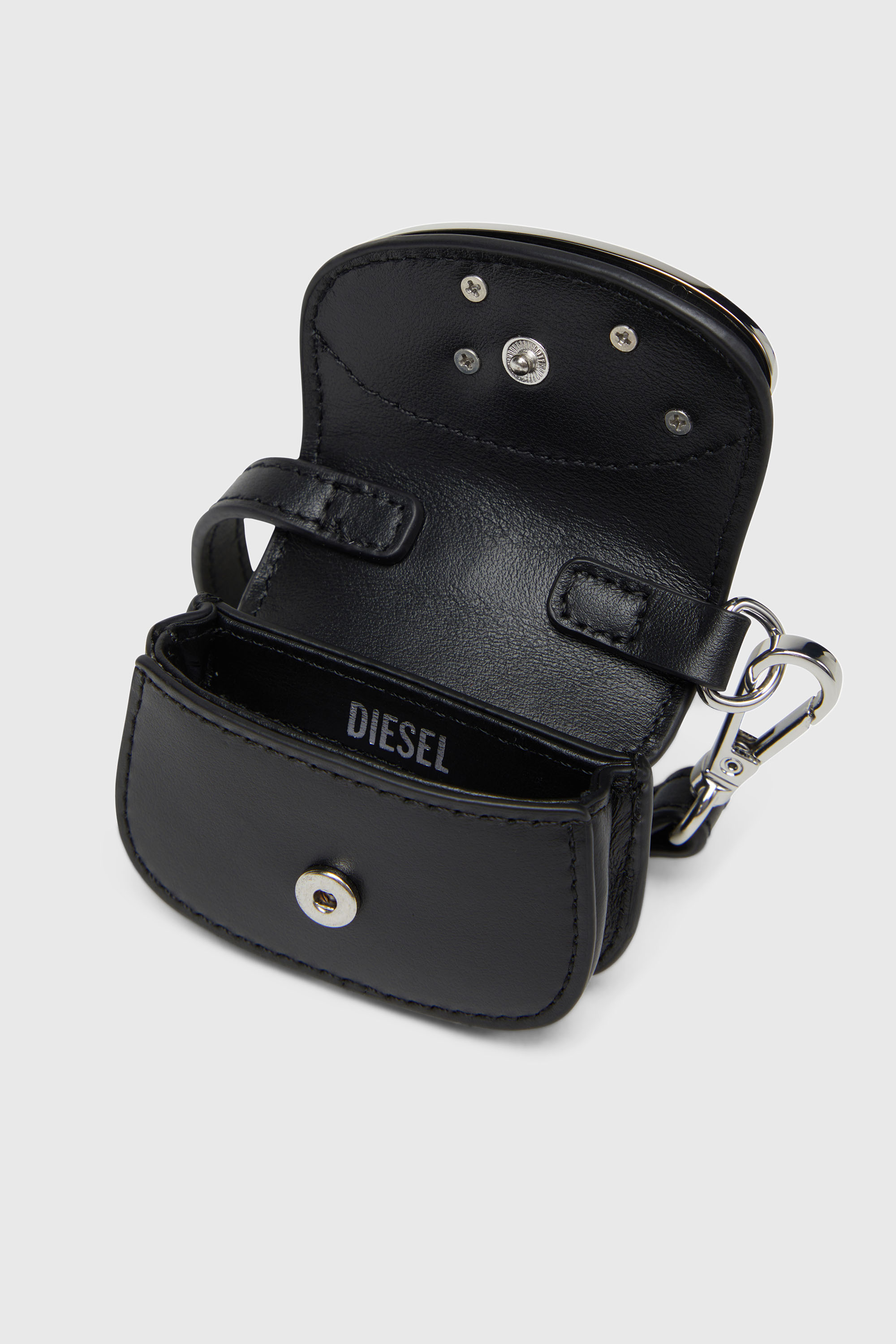 Diesel - 1DR MICRO, Damen Taschenanh&auml;nger aus Leder in Schwarz - 3