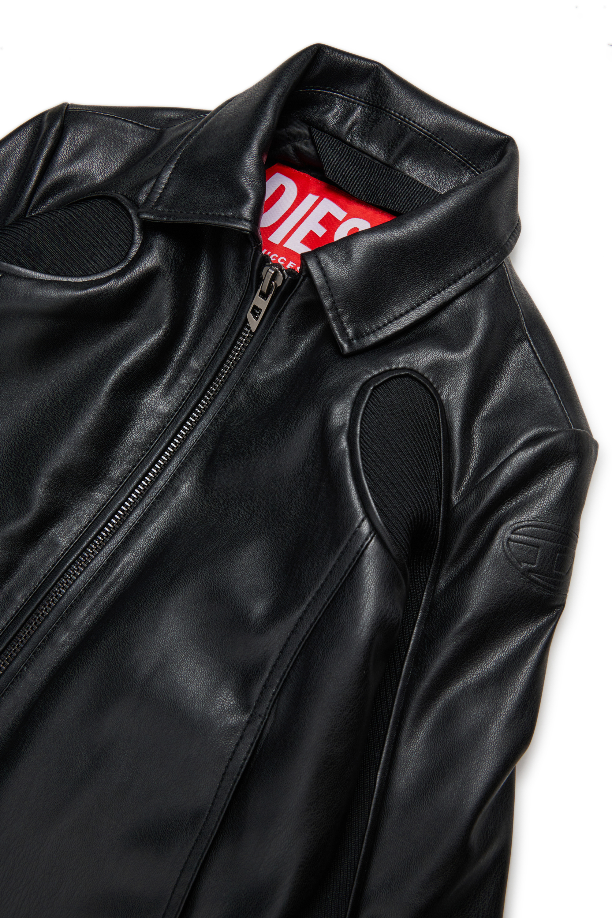 Diesel - JLTOTEMP1, Damen Biker-Jacke mit Reißverschluss in Schwarz - 3