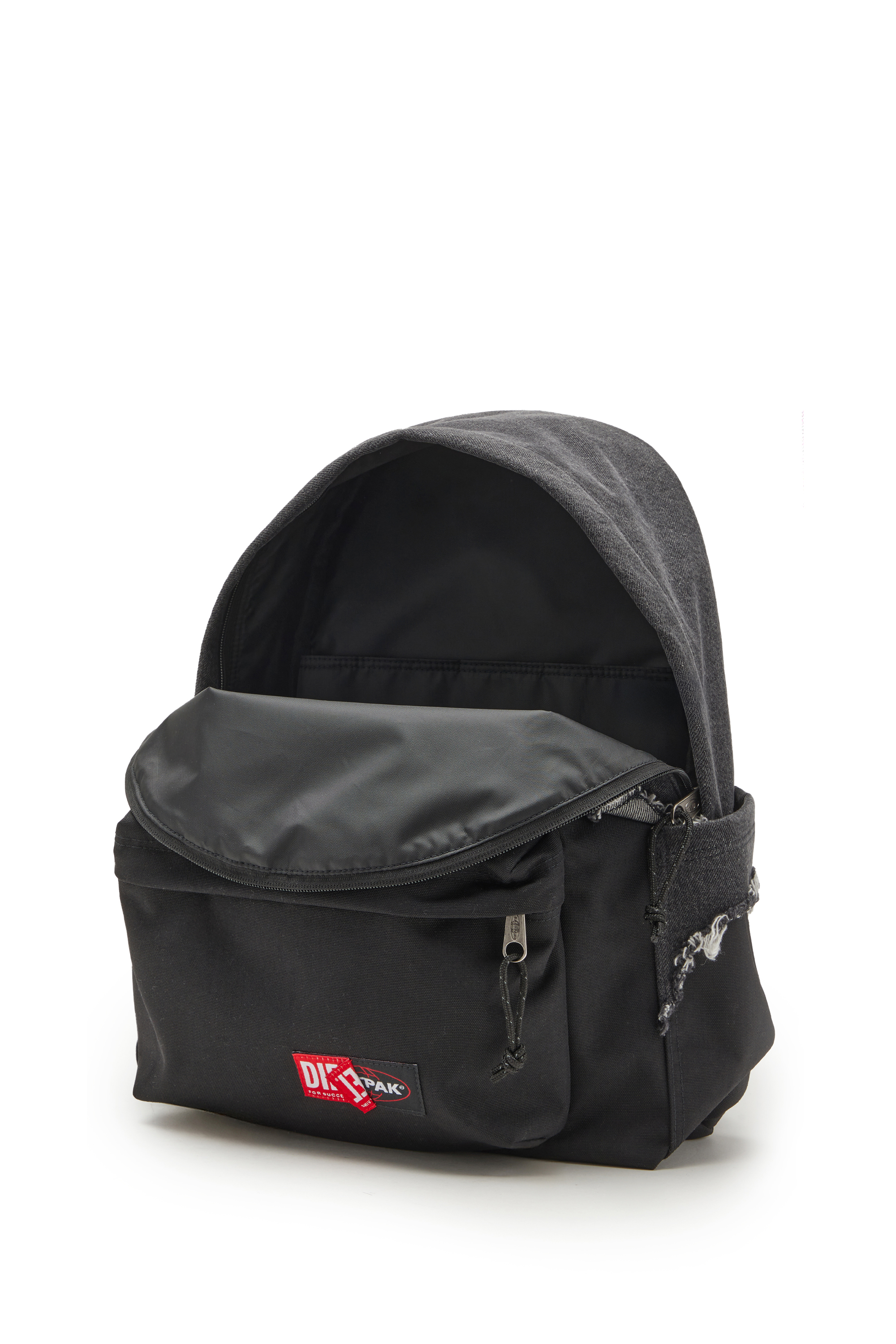 Diesel - DIESEL DAY PAK'R, Unisex Rucksack aus Destroyed-Denim und CORDURA® in Schwarz - 4