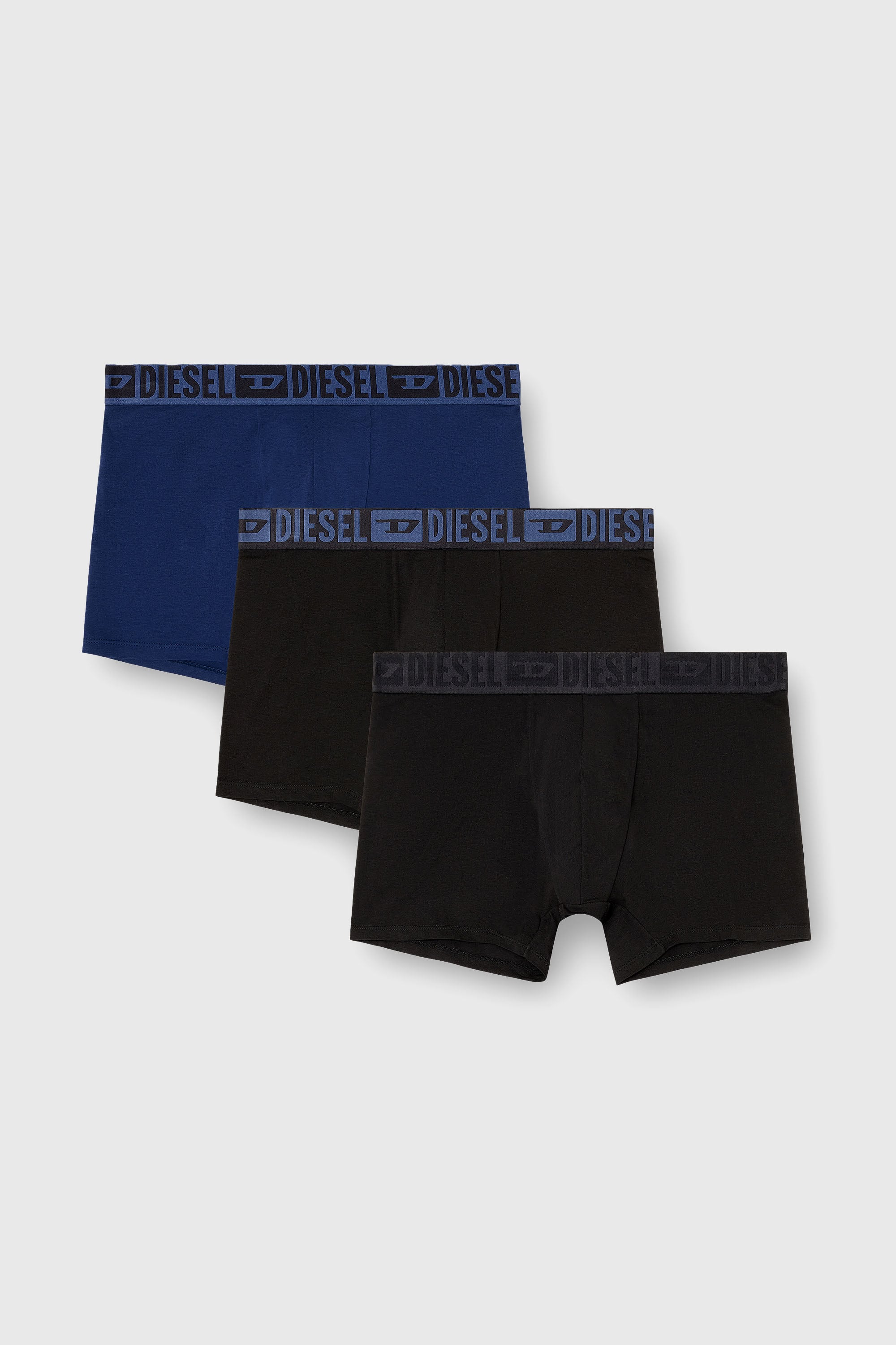 Diesel - SEBASTIAN-D-CORE-3PACK, Herren Boxer-Slips aus stretch-baumwolle im Dreierpack in Schwarz/Blau - 1