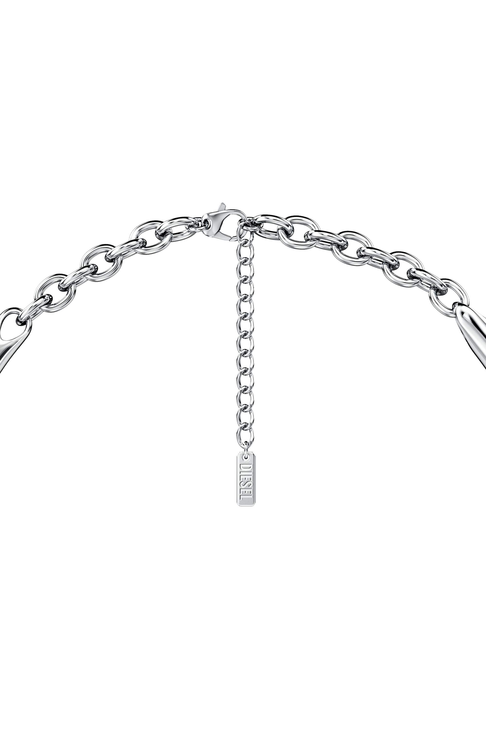 Diesel - DX1697040 JEWELLERY, Unisex's Stainless steel chain necklace in Silver - 2