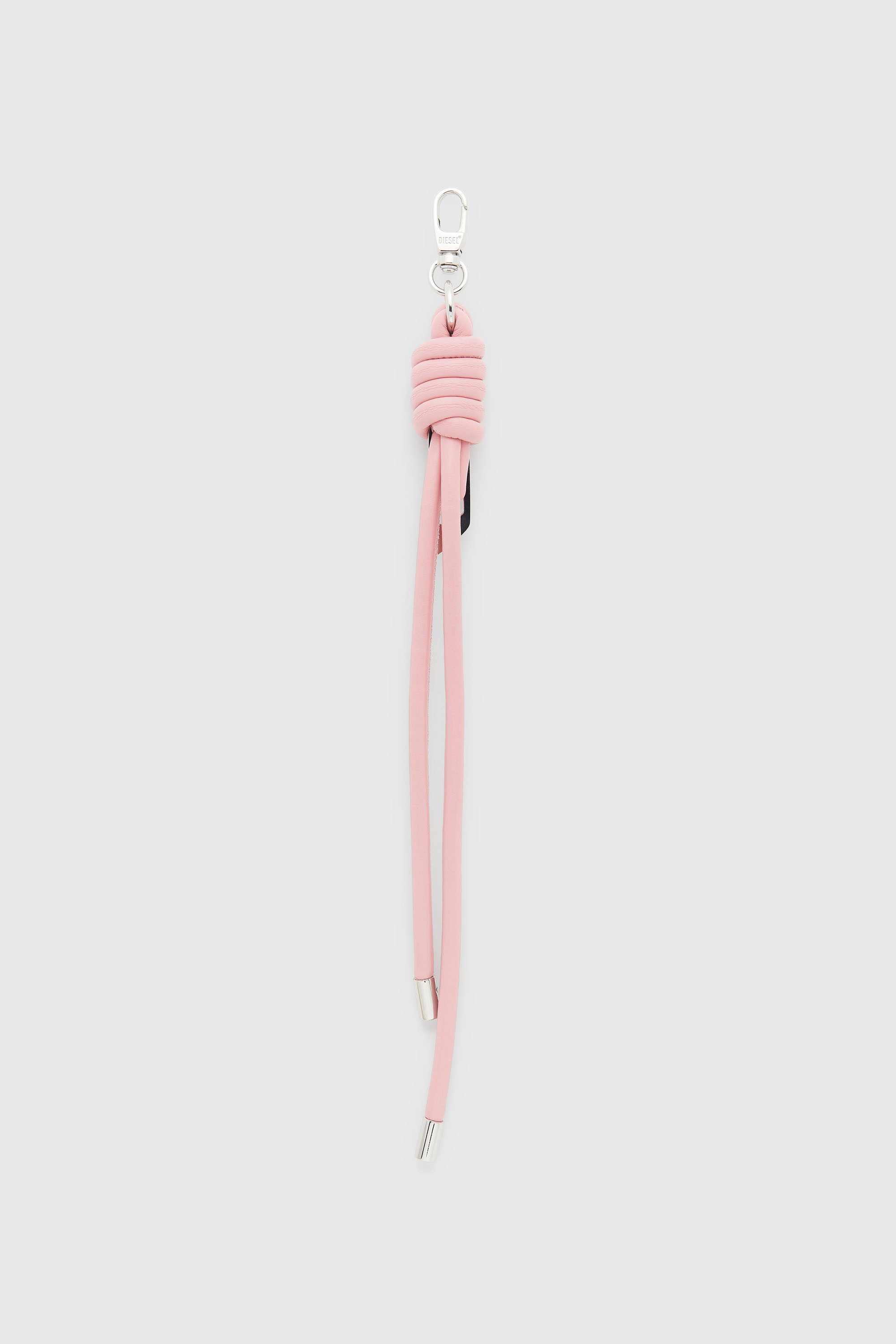 Diesel - ROPE I, Unisex Anh&auml;nger mit geknoteten Riemen aus Metall und PU in Rosa - 2