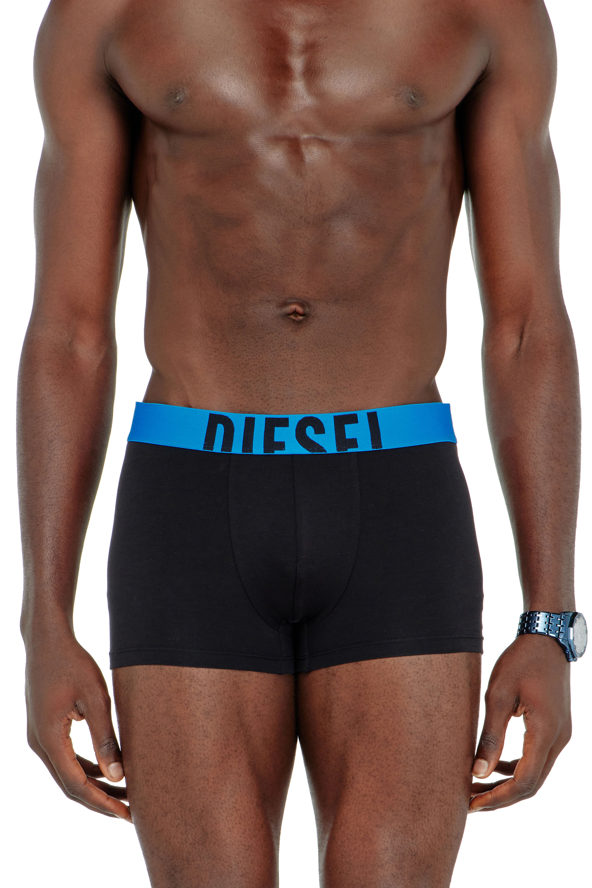 Diesel - DAMIEN-D-POP-3PACK-40, Man's Three-pack boxer briefs in stretch cotton in Black - 3