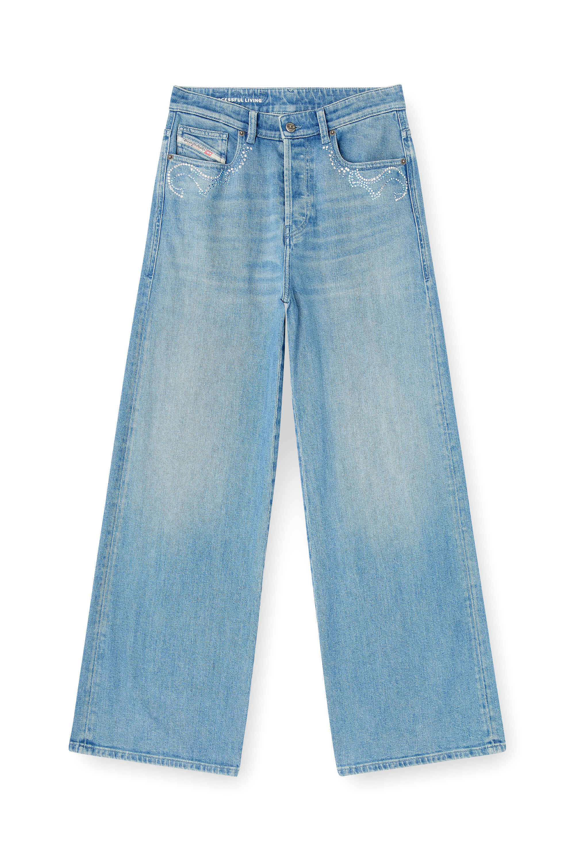Diesel - Damen Relaxed Jeans 1996 D-Sire 09Q18, Mittelblau - 3