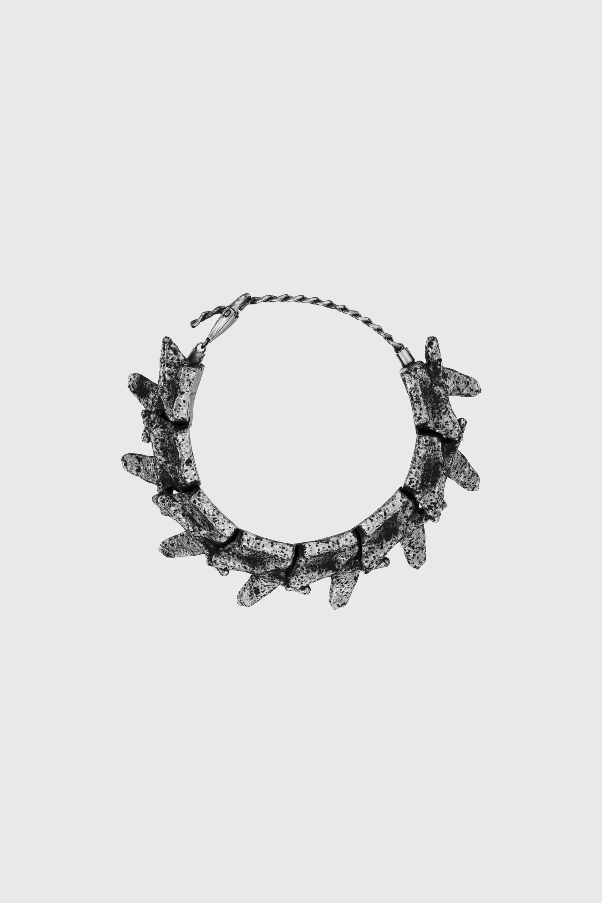 Diesel - DX1709040 JEWELLERY, Unisex Armband mit silberfarbenen Elementen in Dunkelgrau - 1