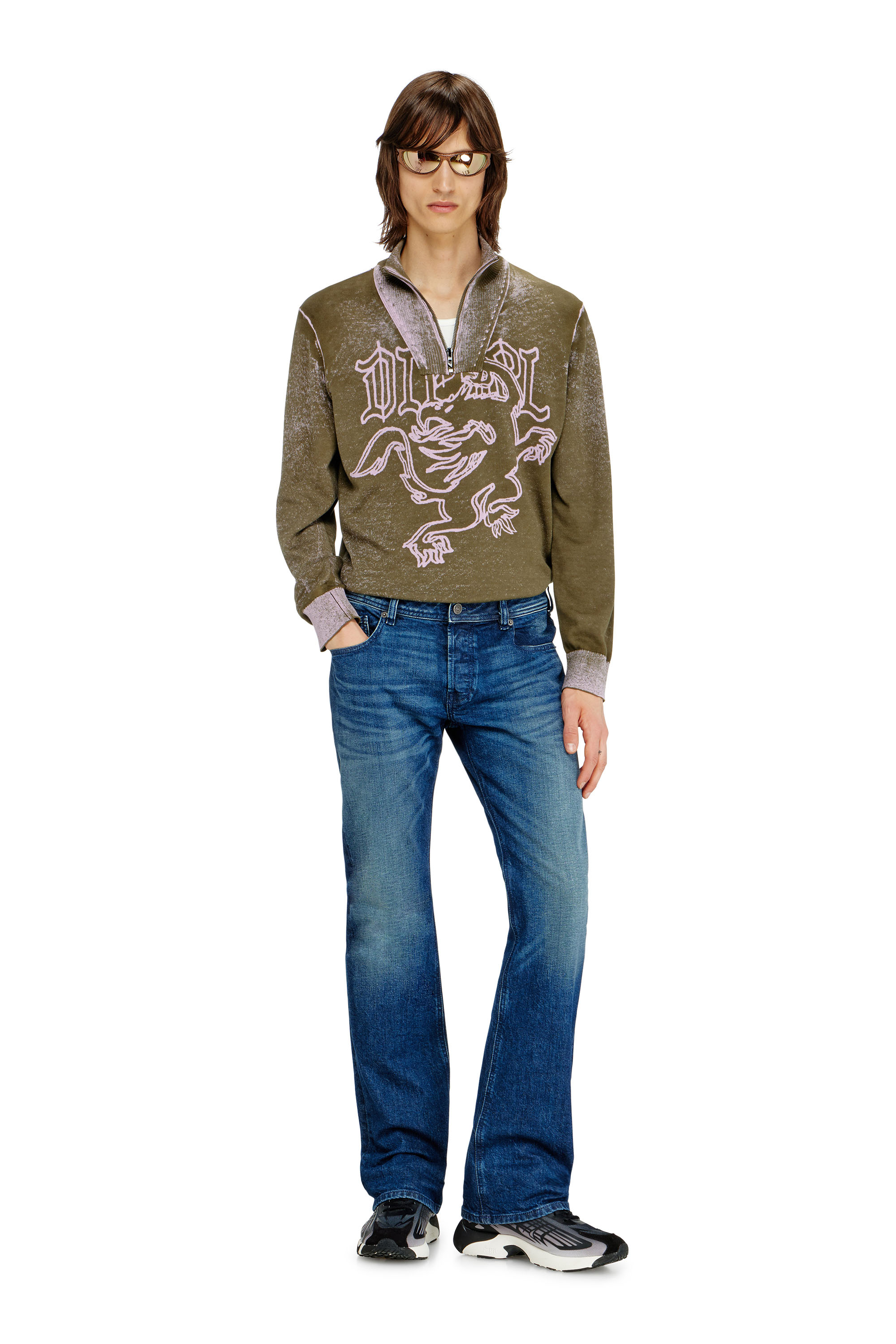 Diesel - Herren Bootcut Jeans 2007 Zatiny 09L51, Dunkelblau - 1