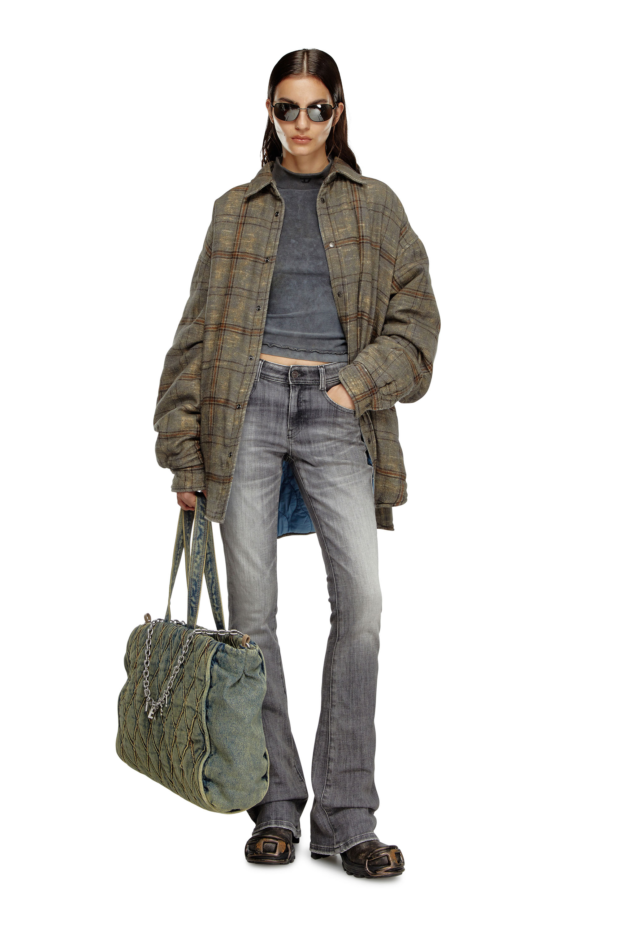 Diesel - Damen Bootcut Jeans 1969 D-Ebbey 09J29, Grau - 1