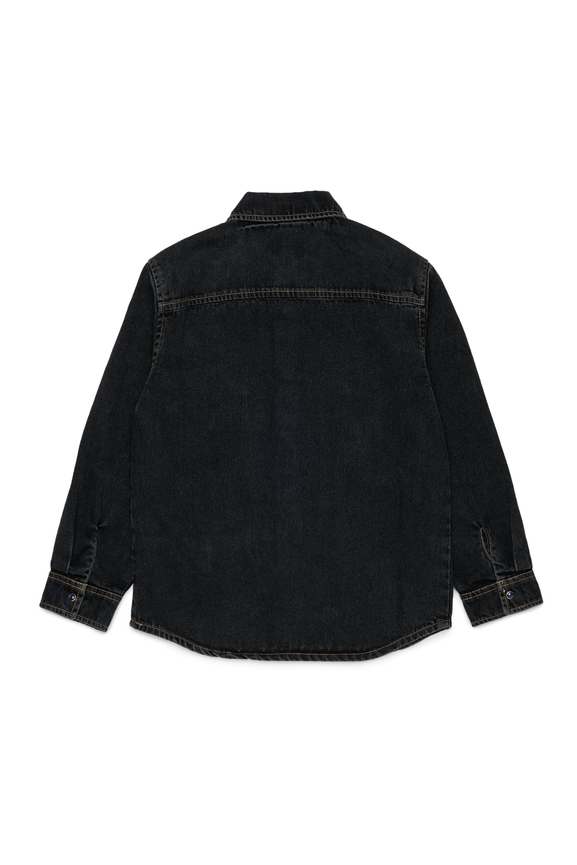 Diesel - CSIMPLY-OVER, Herren Denimhemd mit D-Logo-Stickerei in Schwarz/Dunkelgrau - 2
