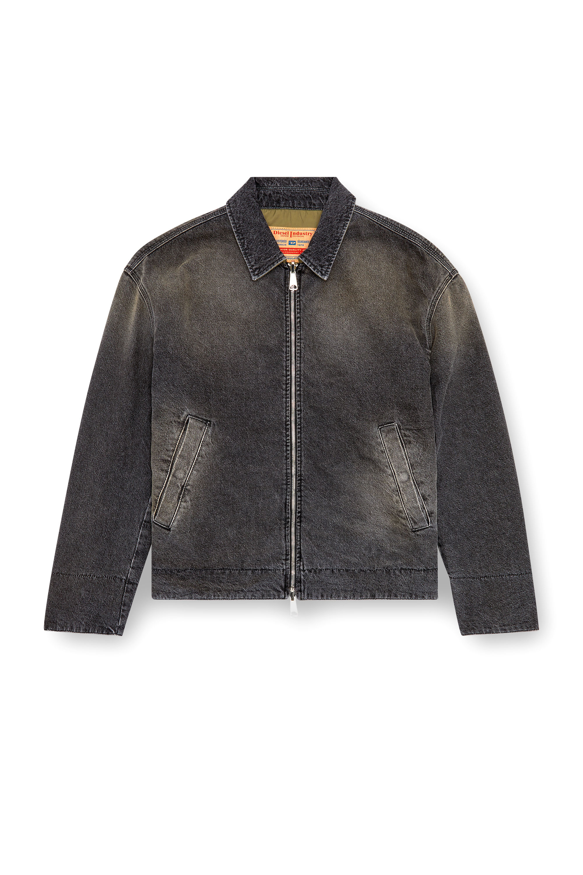 Diesel - D-STACK-S, Herren Wendejacke aus Denim und Nylon in Schwarz - 3