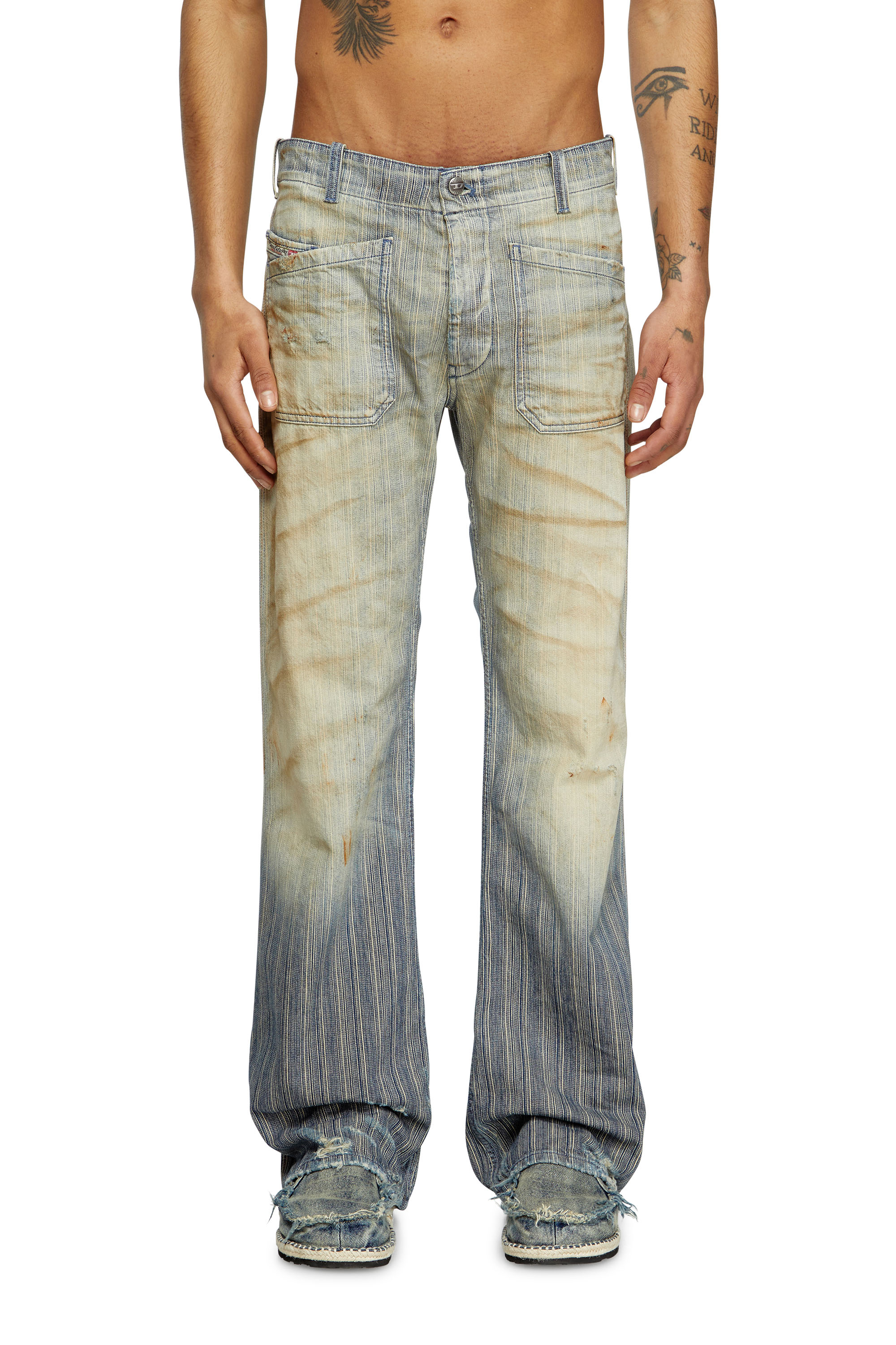 Diesel - Herren Bootcut Jeans D-Moorix 09L55, Mittelblau - 1