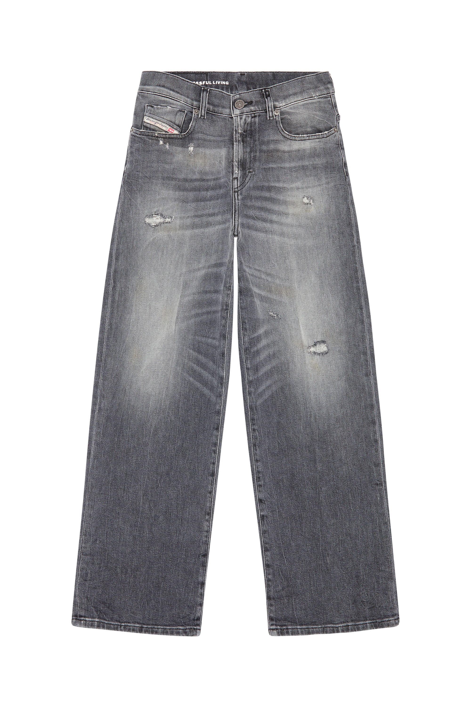 Diesel - Bootcut and Flare Jeans 2000 Widee 09G21, Schwarz/Dunkelgrau - Image 5