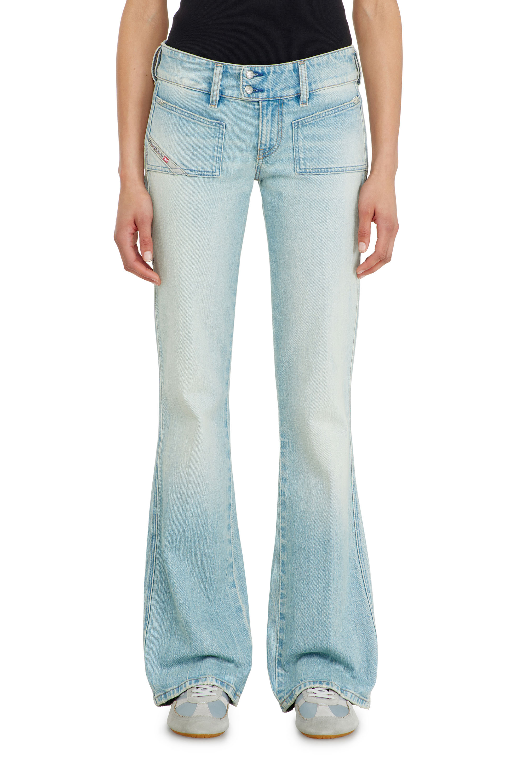 Diesel - Damen Bootcut Jeans D-Hush 0KBBX, Hellblau - 4
