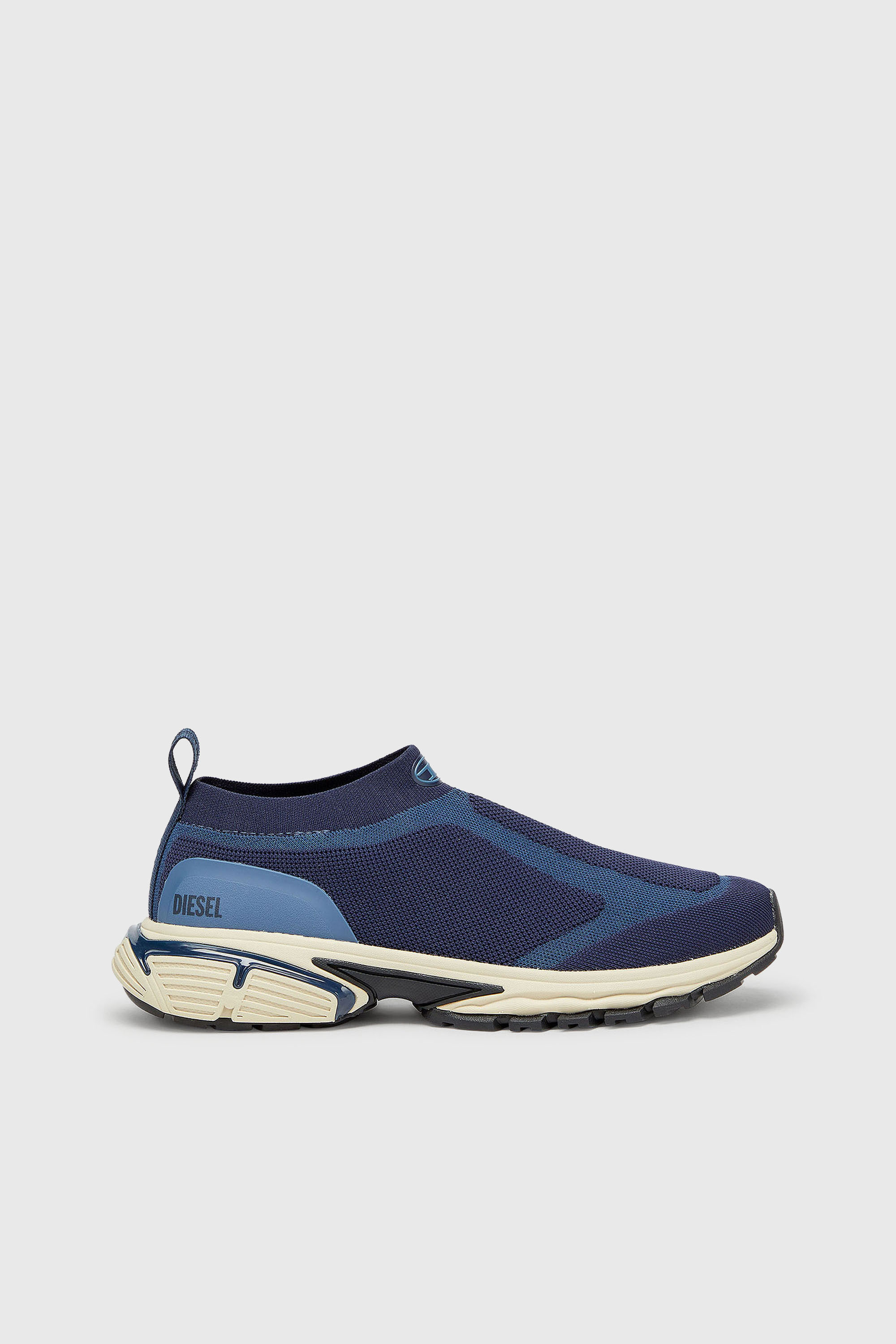Diesel - S-PRO-V-DENSE-SOCKS, Herren Pro-V-Dense-Slip-on-Strick-Sockenturnschuhe in Blau - 1