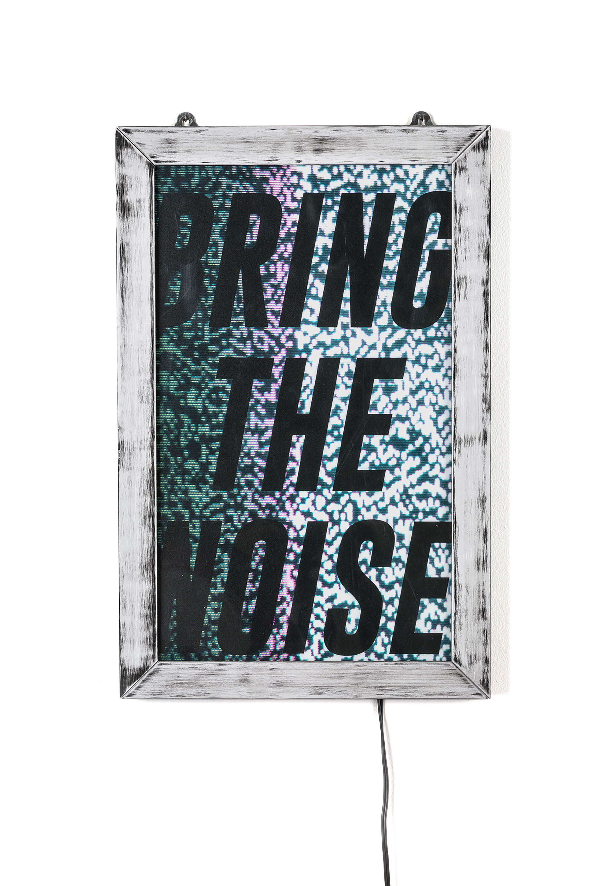 Diesel - 11010 FRAME IT!, Unisex Poster "Bring the noise" in Weiß - 1