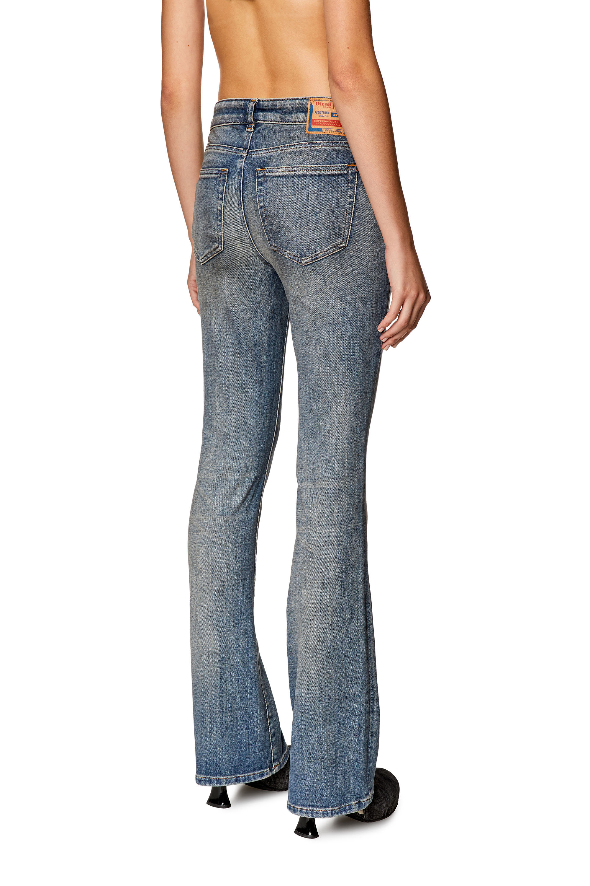 Diesel - Bootcut and Flare Jeans 1969 D-Ebbey 09H69, Dunkelblau - Image 2