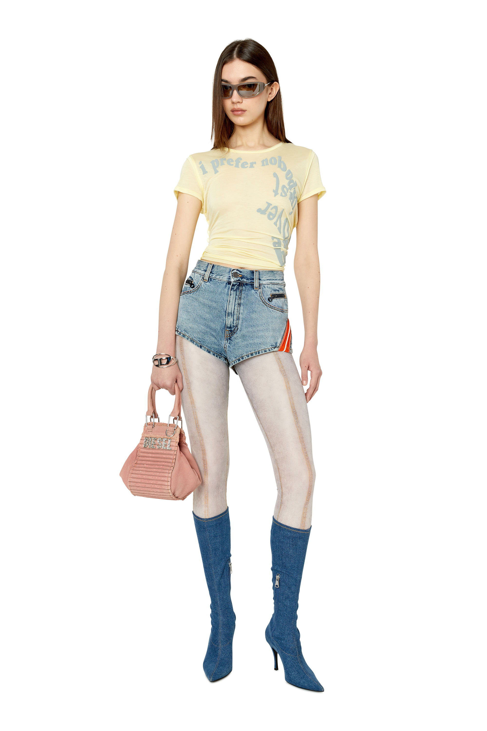 Diesel - T-UNCUTIE-RAW, Gelb - Image 2