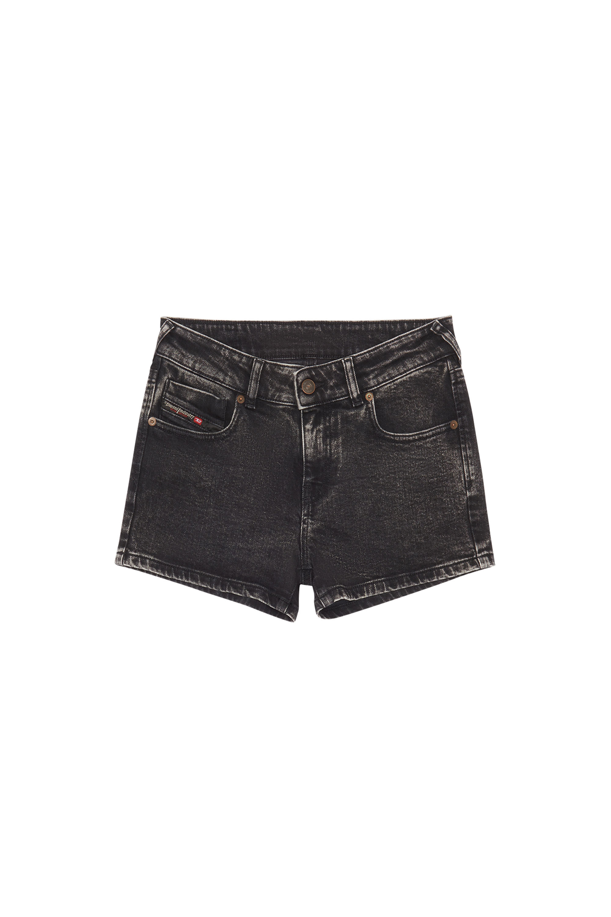 DE-LYLA-SHORT, Schwarz/Dunkelgrau - Kurze Hosen