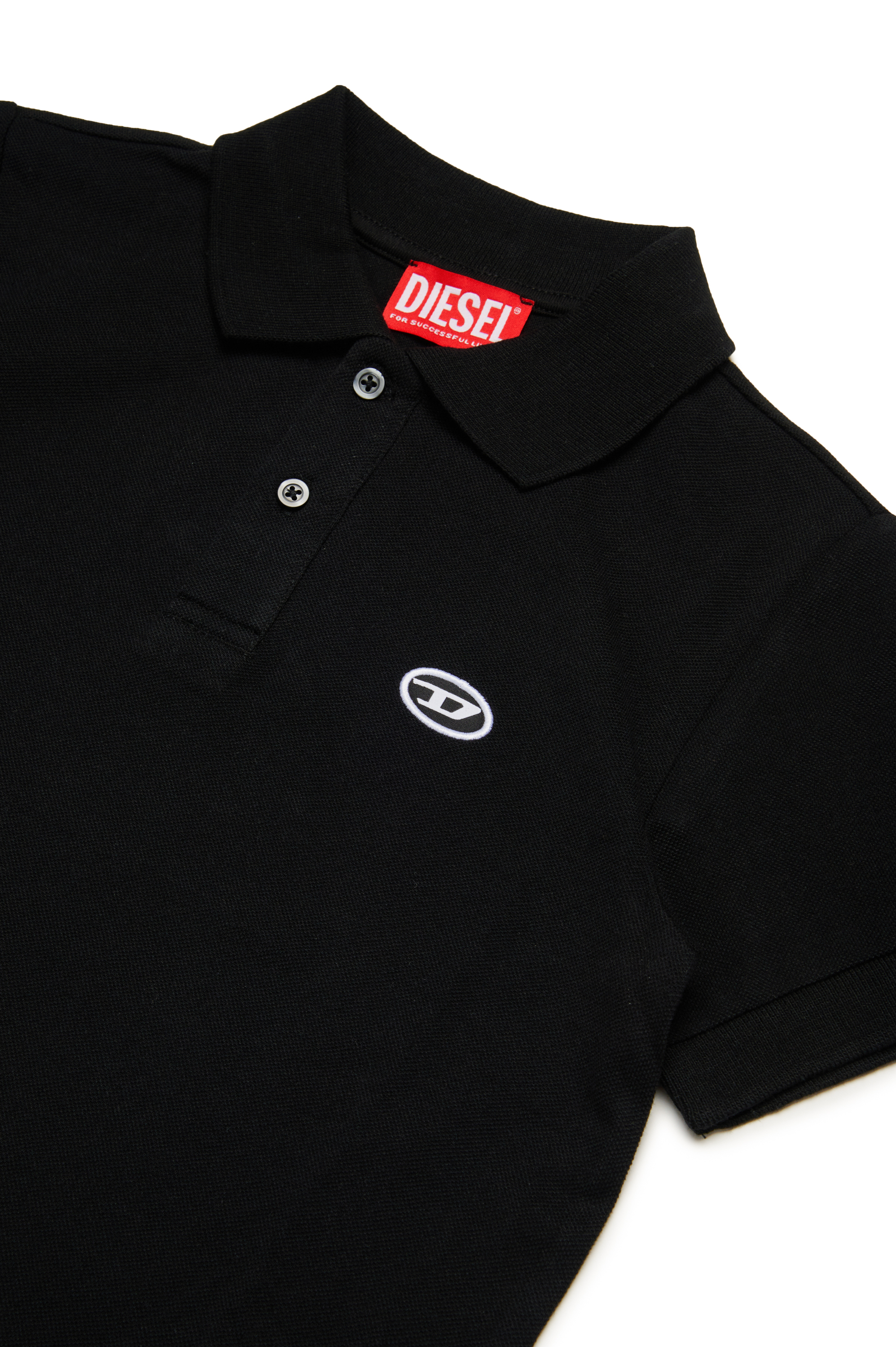 Diesel - TSMITHDOVALPJ, Herren Polo-Shirt aus Biobaumwolle in Schwarz - 3