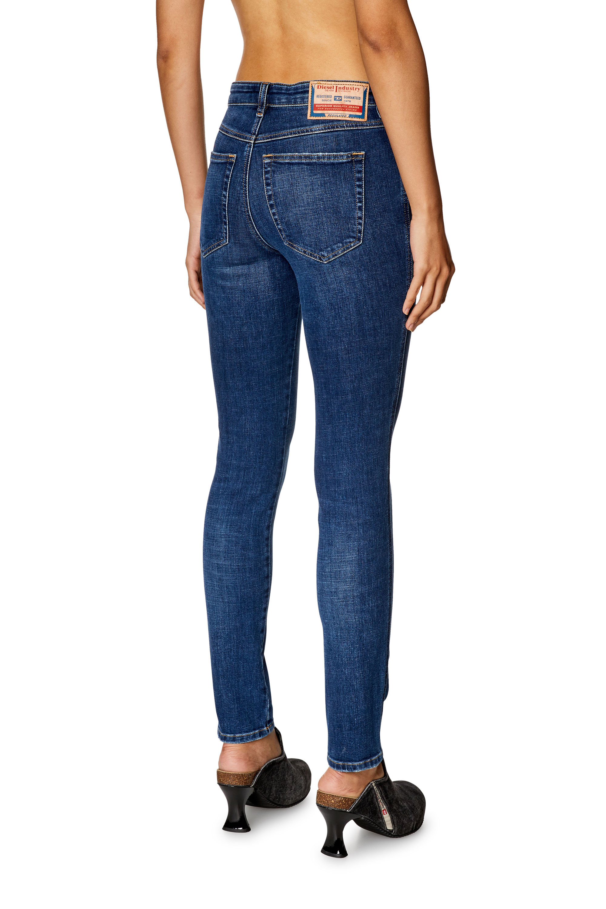 Diesel - Skinny Jeans 2015 Babhila 09H63, Dunkelblau - Image 2