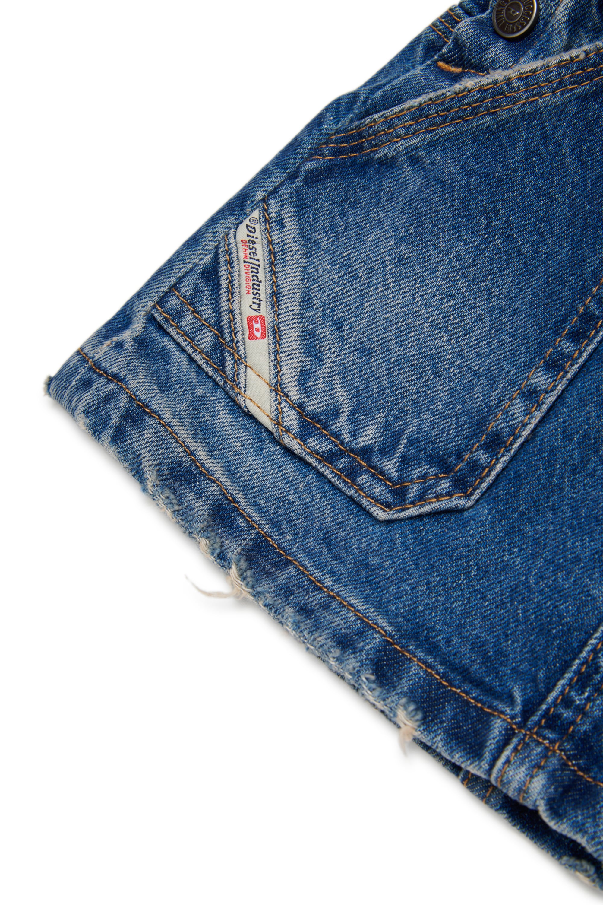 Diesel - JUMIB, Damen Denim-Latzkleid in Mittelblau - 4