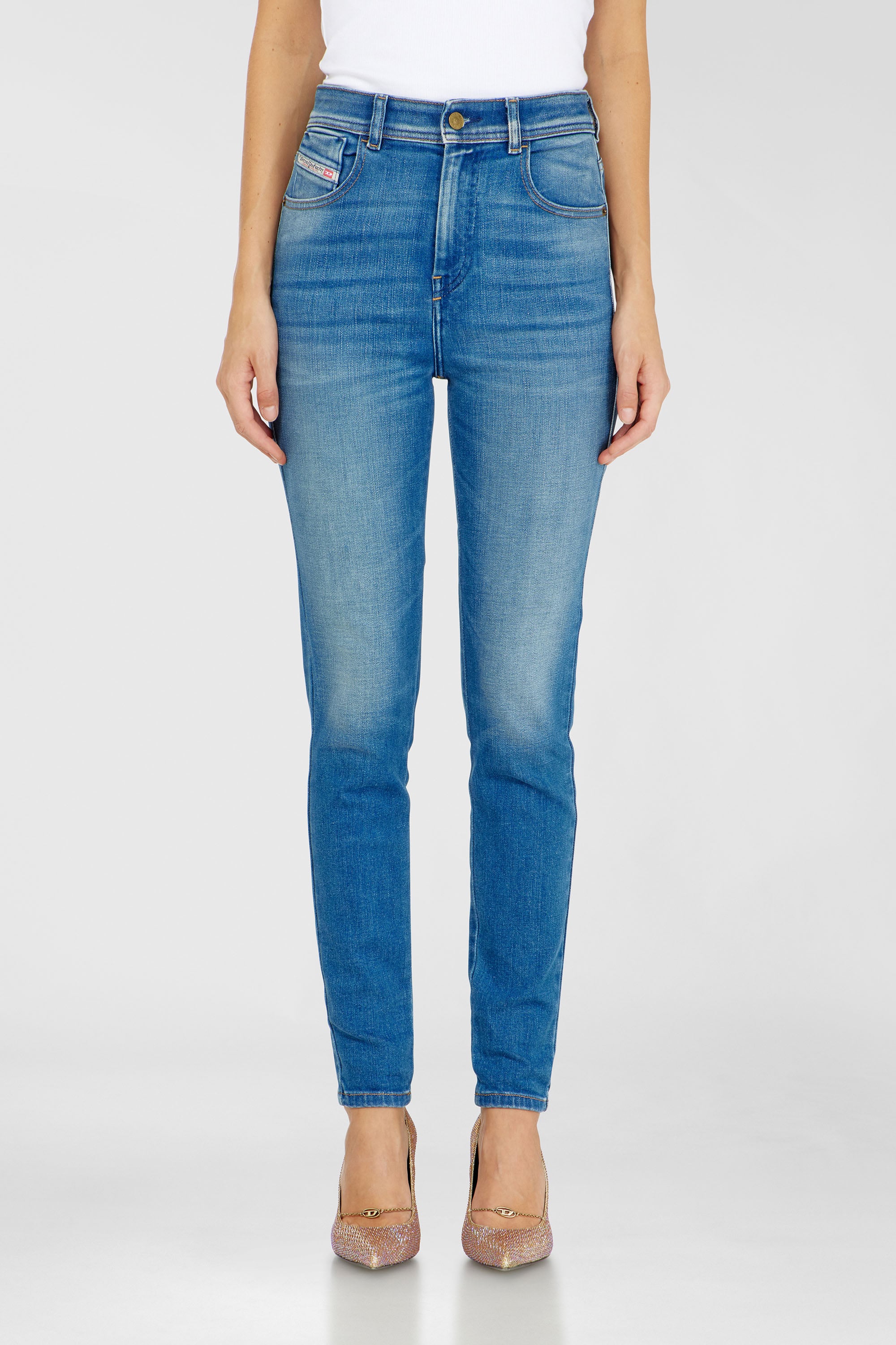 Diesel - Damen Skinny Jeans 1984 Slandy-High 09Q79, Mittelblau - 1