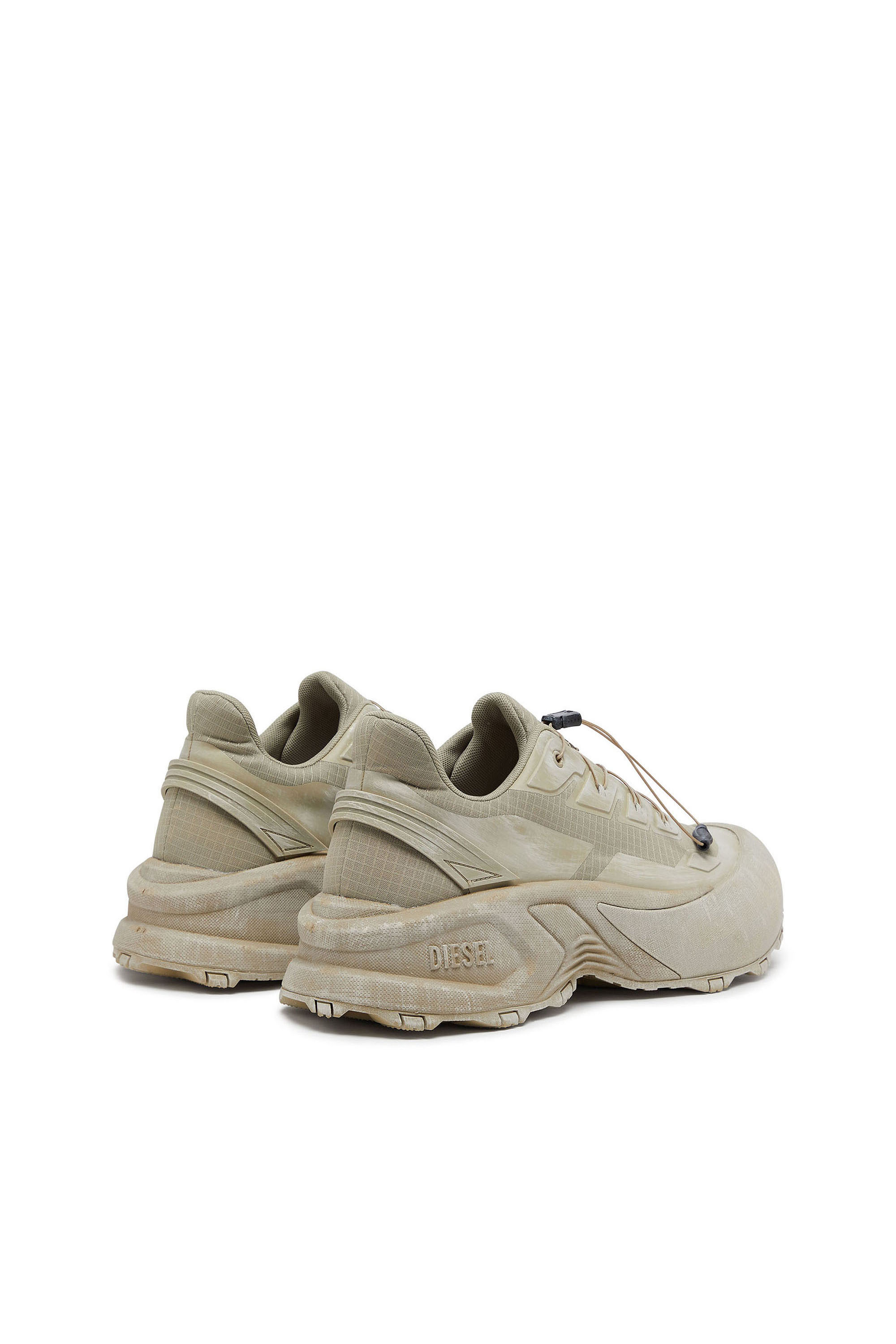 Diesel - D-CAGE RUNNER, Herren D-Cage-Distressed Chunky-Sneaker aus Ripstop in Armeegr&uuml;n - 3