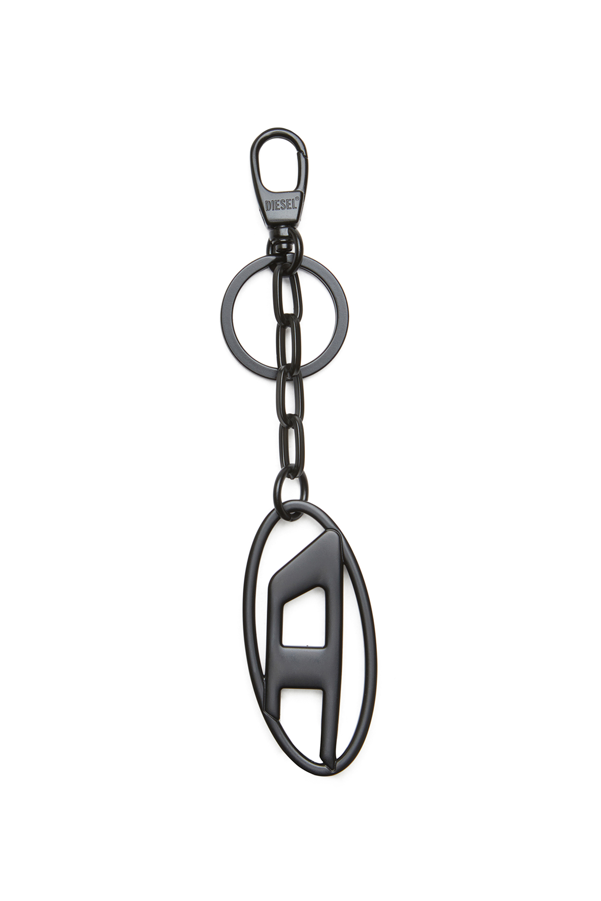 Diesel - HOLY-C, Damen Oval D-Schlüsselanhänger aus Metall mit Strass in Schwarz/Silber - 2