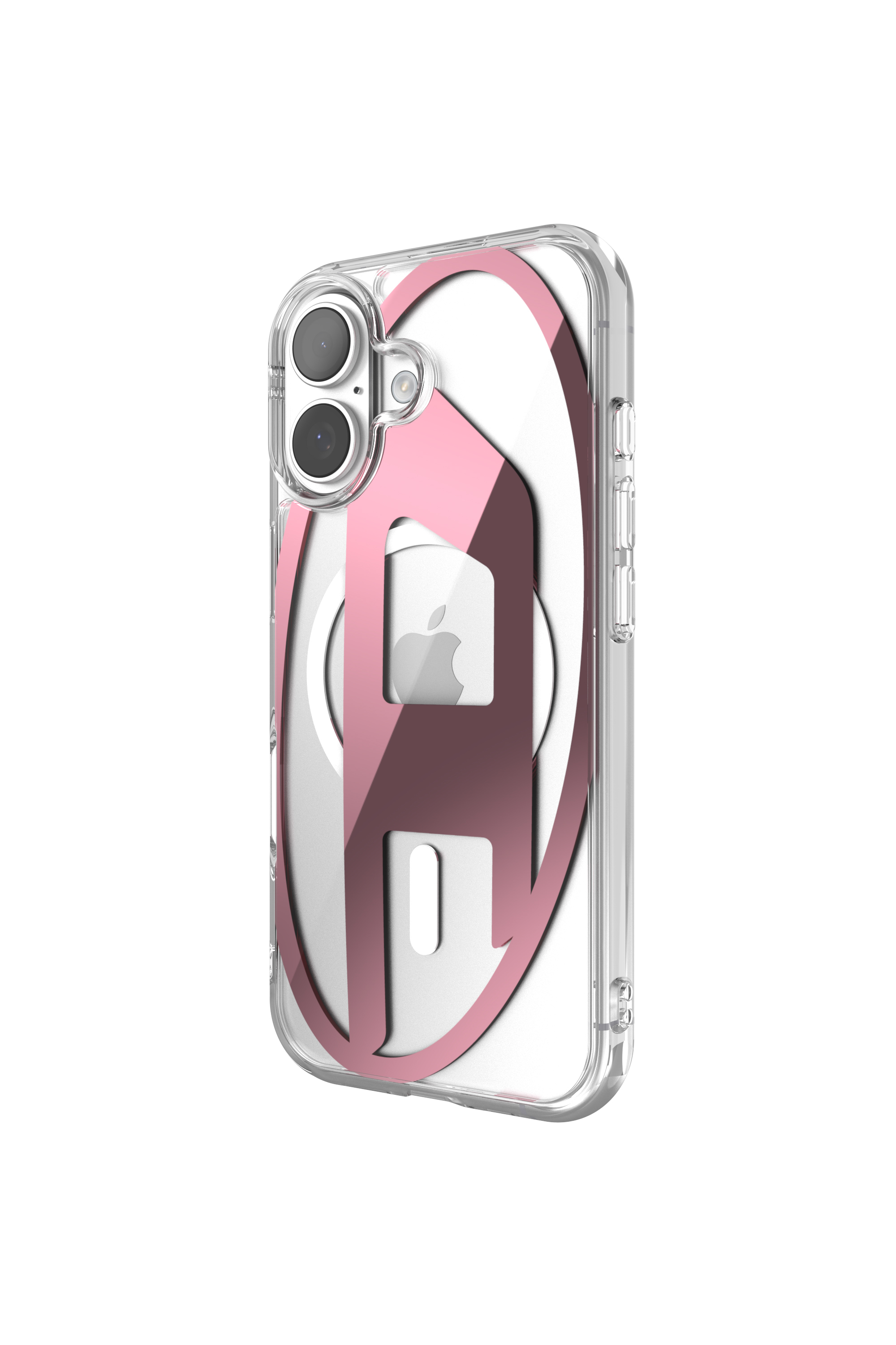 Diesel - 60419 AOP CASE, Unisex Oval D Metallic-Hülle mit Magsafe für iPhone 17 in Rosa - 4